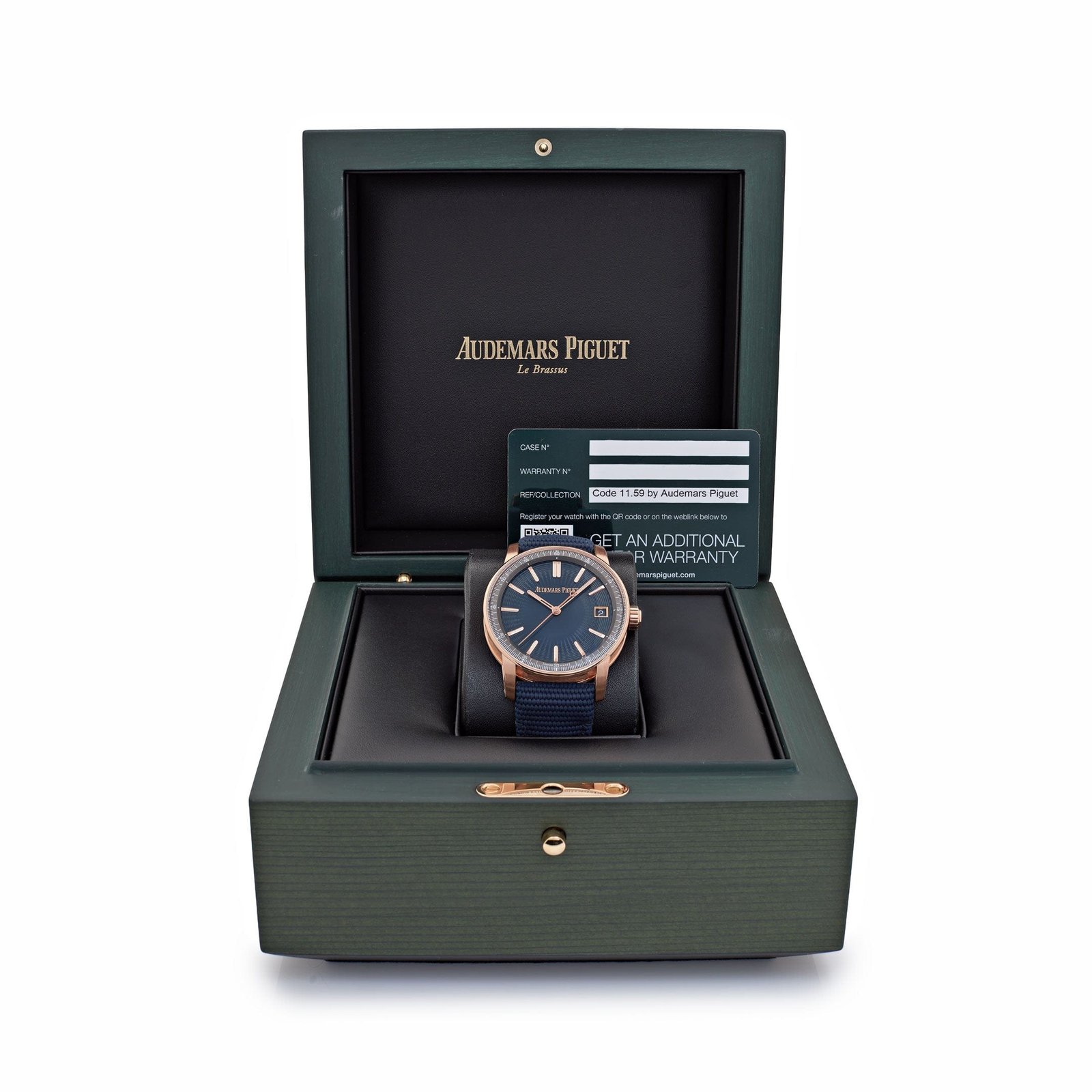 Audemars Piguet Code 11.59 15210OR.OO.A348KB.01 Rose Gold Blue Dial (2024) - Image 5