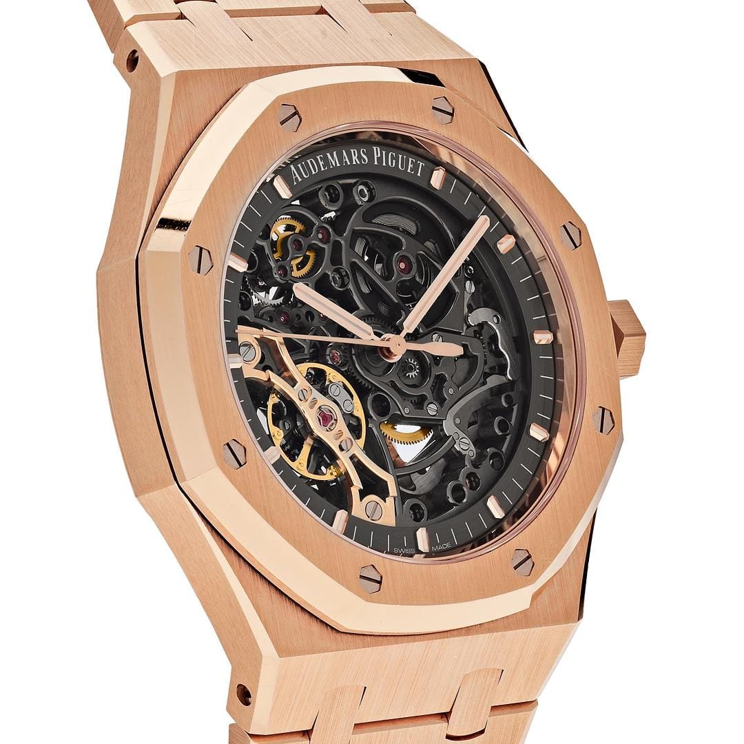 Audemars Piguet Royal Oak 15407OR.OO.1220OR.01 Double Balance Wheel Openworked Rose Gold - Image 4