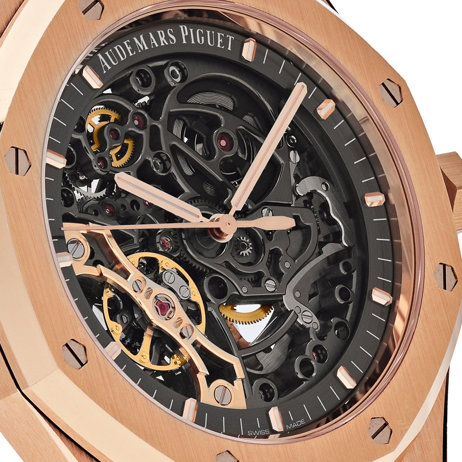 Audemars Piguet Royal Oak 15407OR.OO.1220OR.01 Double Balance Wheel Openworked Rose Gold - Image 5