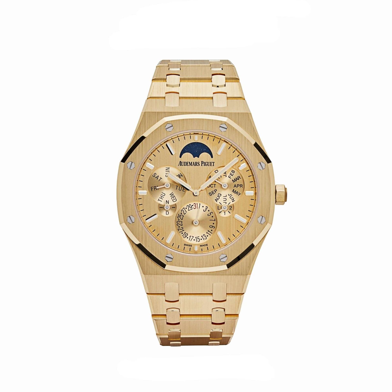 Audemars Piguet Royal Oak 26586BA.OO.1240BA.99 Perpetual Calendar Ultra-Thin Yellow Gold Champagne Dial Limited Edition of 88 (2024)