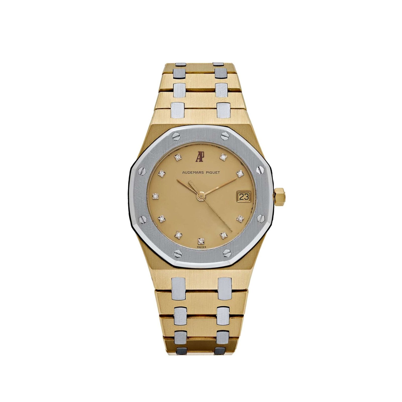 Audemars Piguet Royal Oak 56023AC Yellow Gold White Gold Diamond Dial Quartz (1985)