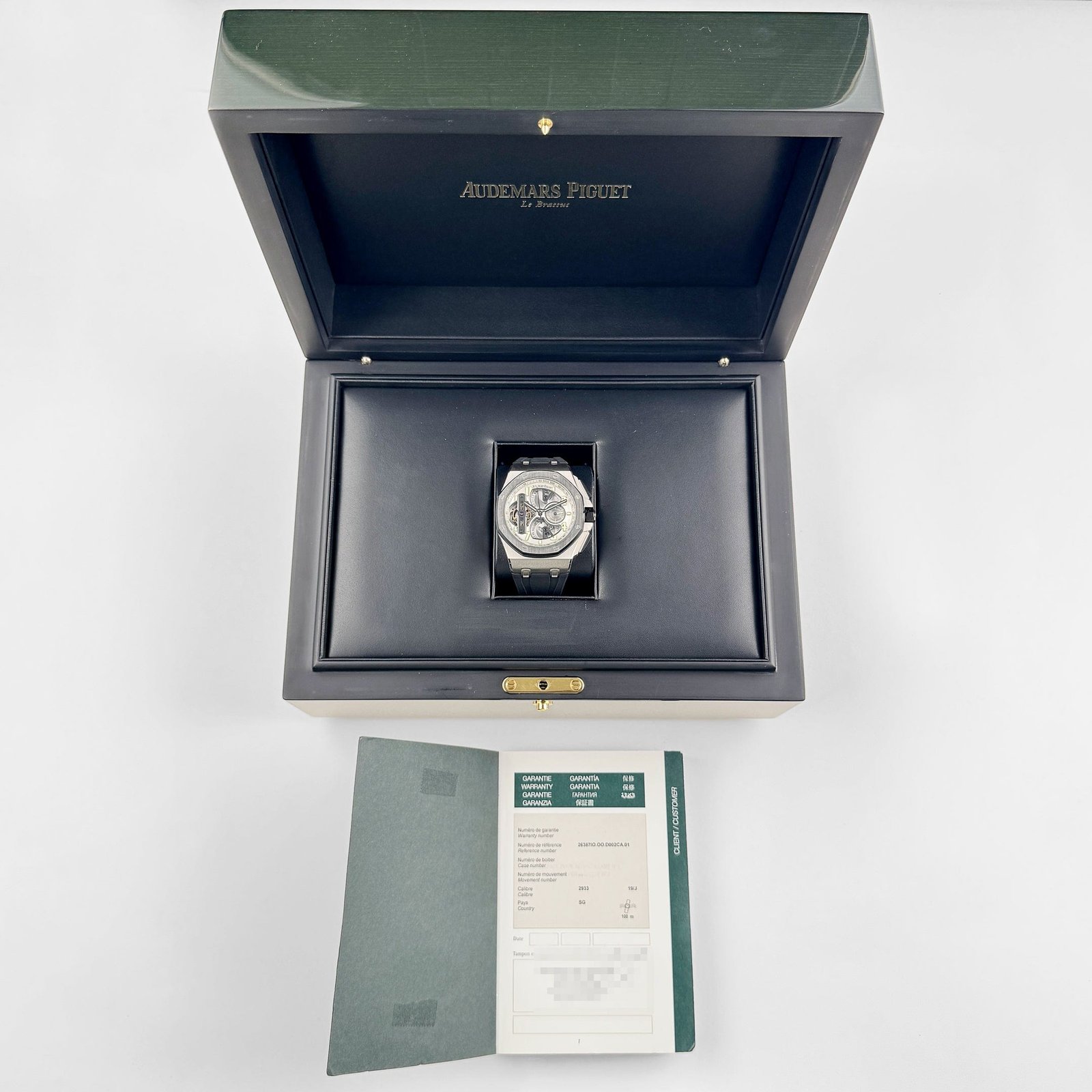 Audemars Piguet Royal Oak Offshore Chronograph 26387IO.OO.D002CA.01 Tourbillon Titanium Openworked Dial Limited Edition of 15 (2015) - Image 12