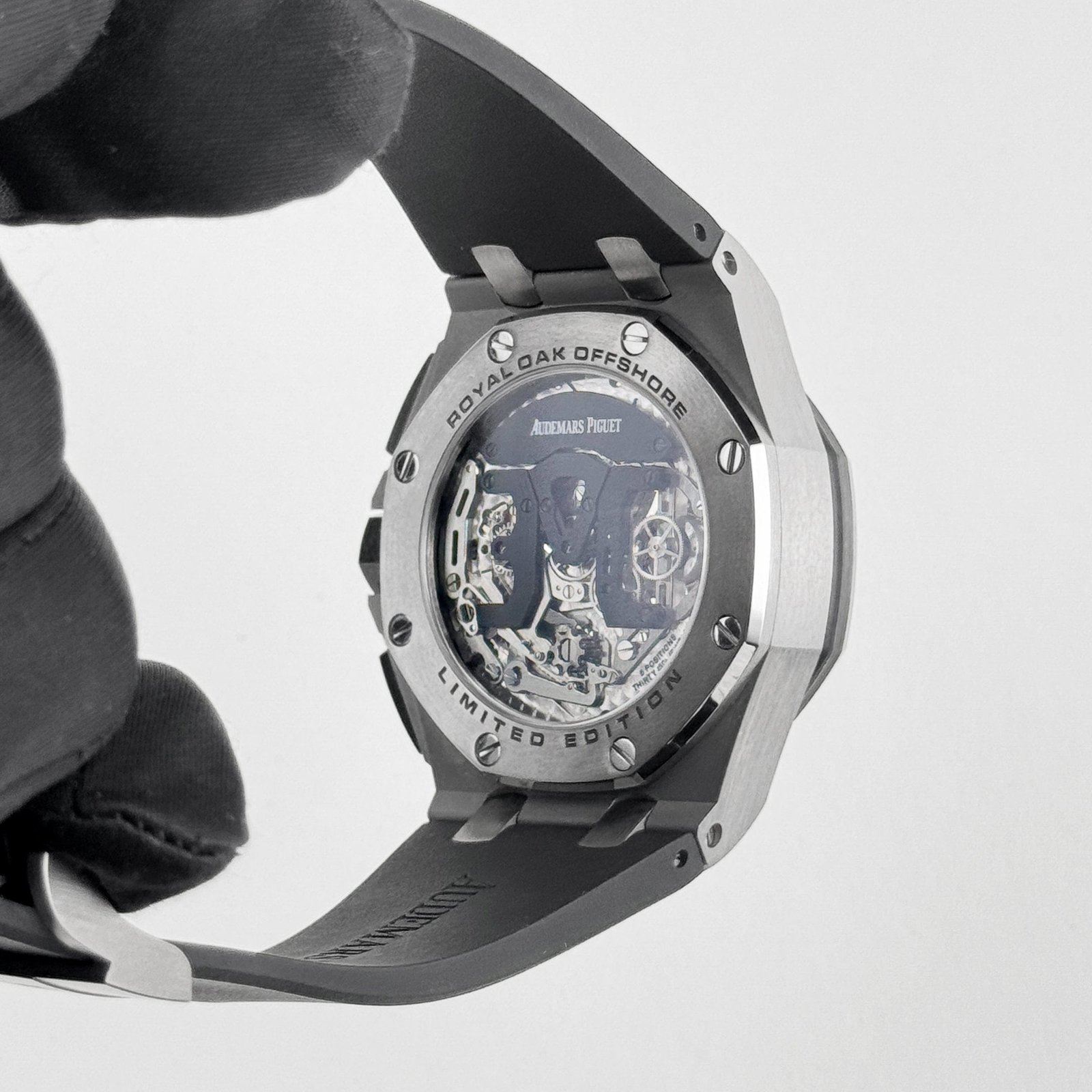 Audemars Piguet Royal Oak Offshore Chronograph 26387IO.OO.D002CA.01 Tourbillon Titanium Openworked Dial Limited Edition of 15 (2015) - Image 10