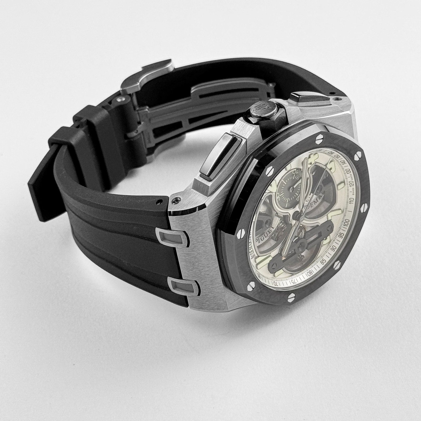 Audemars Piguet Royal Oak Offshore Chronograph 26387IO.OO.D002CA.01 Tourbillon Titanium Openworked Dial Limited Edition of 15 (2015) - Image 5