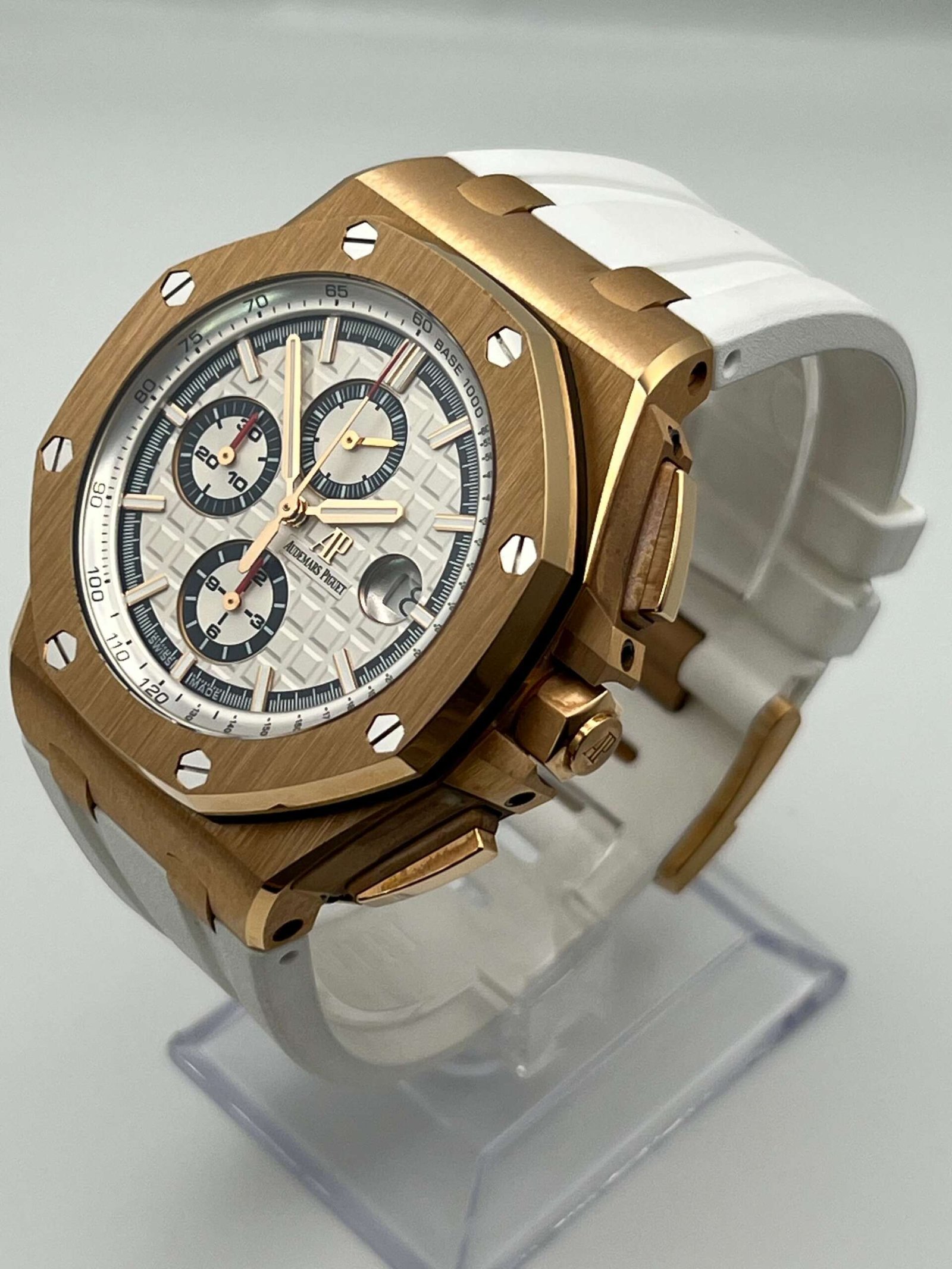 Audemars Piguet Royal Oak Offshore Byblos Edition 26408OR.OO.A010CA.01 Chronograph Rose Gold White Dial Limited Edition of 50 - Image 5