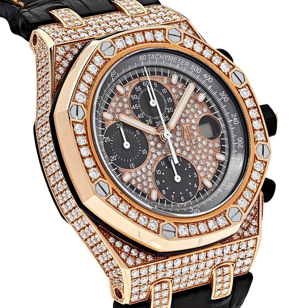 Audemars Piguet Royal Oak Offshore 26470OR.OO.A125CR.01 Chronograph Rose Gold Diamond Bezel - Image 4