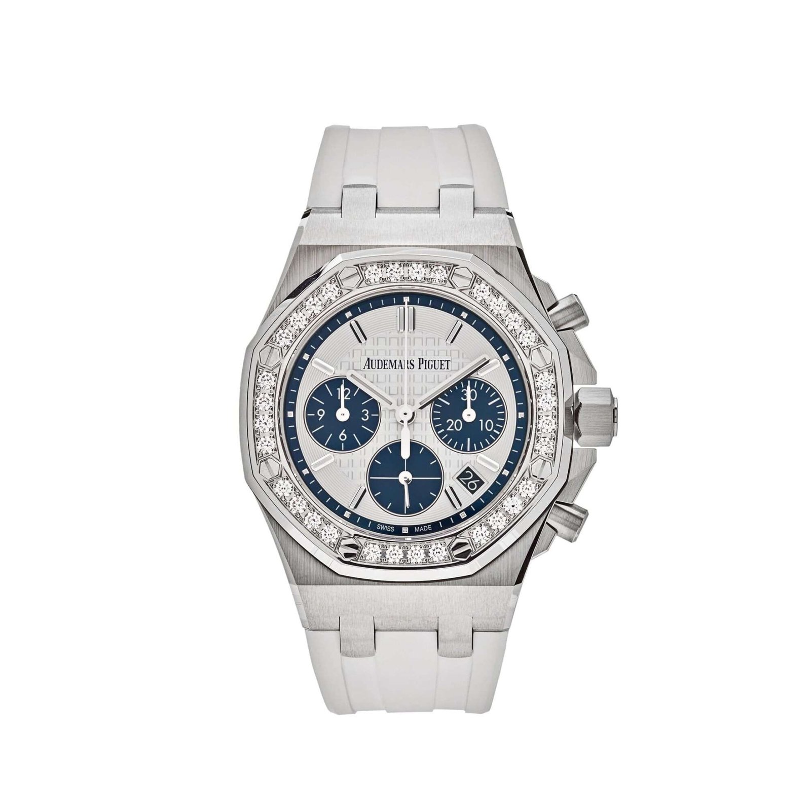 Audemars Piguet Royal Oak Offshore 26231ST.ZZ.D010CA.01.A Chronograph Stainless Steel Silver Dial Diamond Bezel (2022)