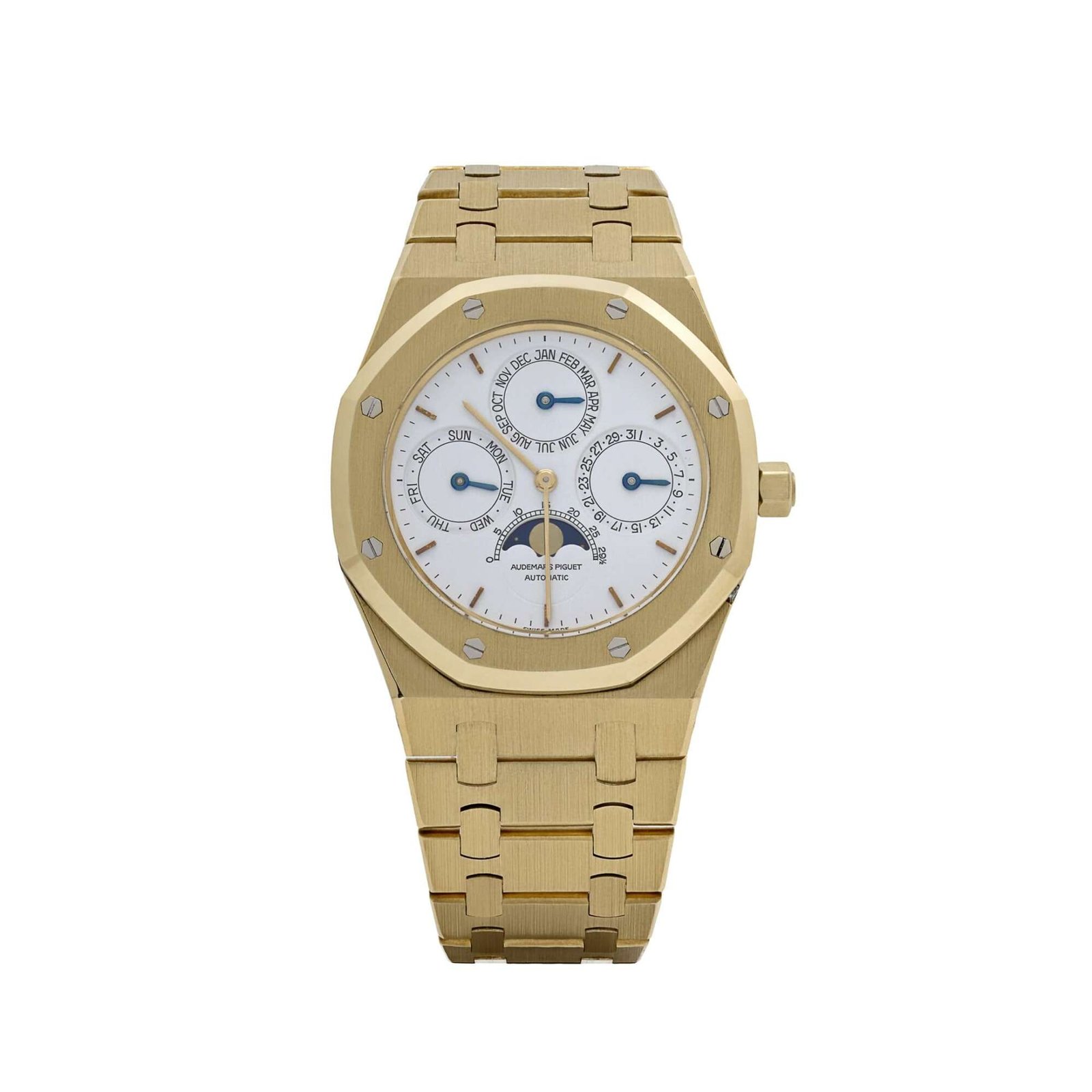 Audemars Piguet Royal Oak Perpetual Calendar 25654BA Yellow Gold White Dial