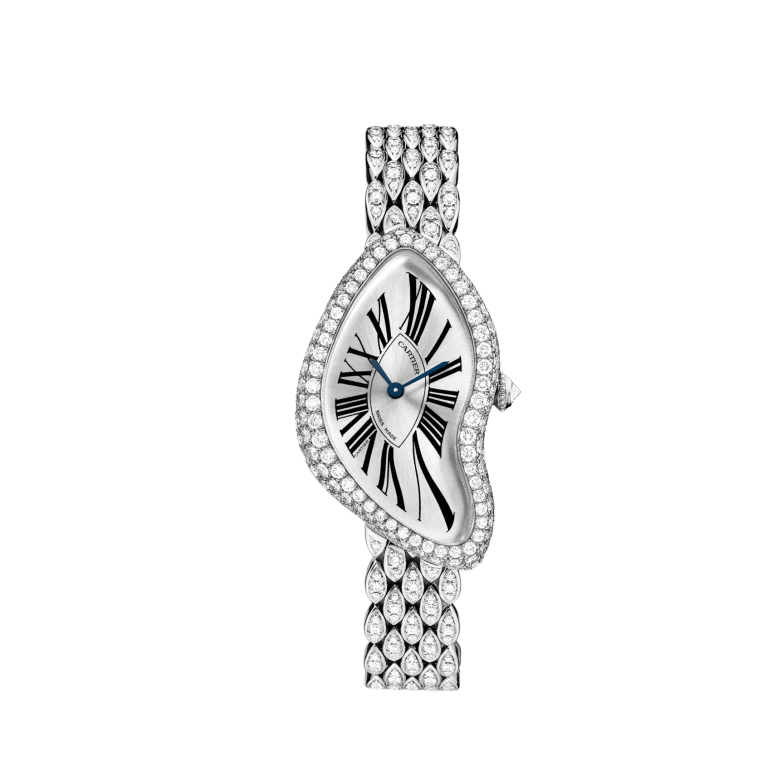 Cartier Crash CRHPI00654 'Ladies' Rhodium-Finish White Gold Diamond