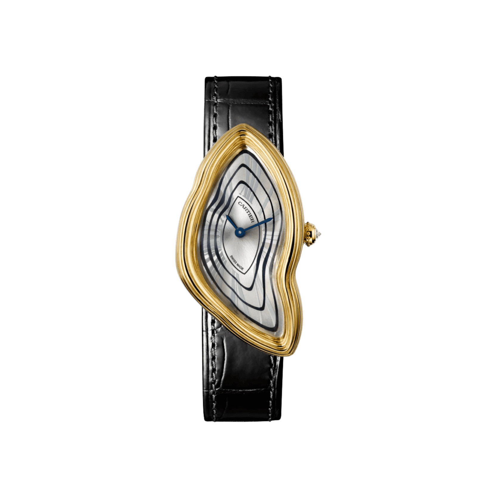 Cartier Crash Libre WGCH0007 Yellow Gold Silvered Dial Limited Edition