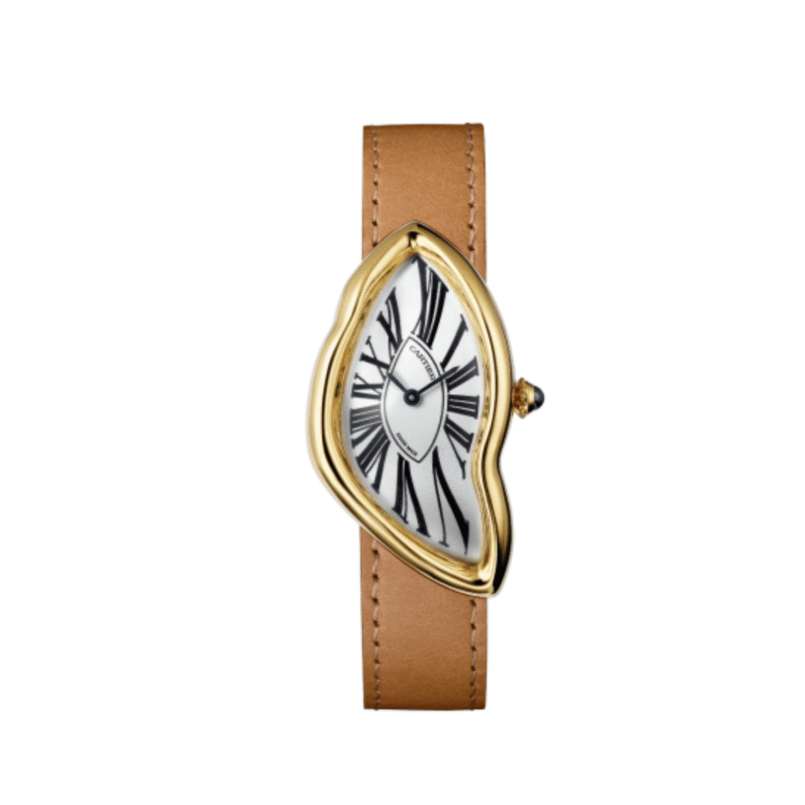 Cartier Crash WGCH0006 Yellow Gold Silvered Dial