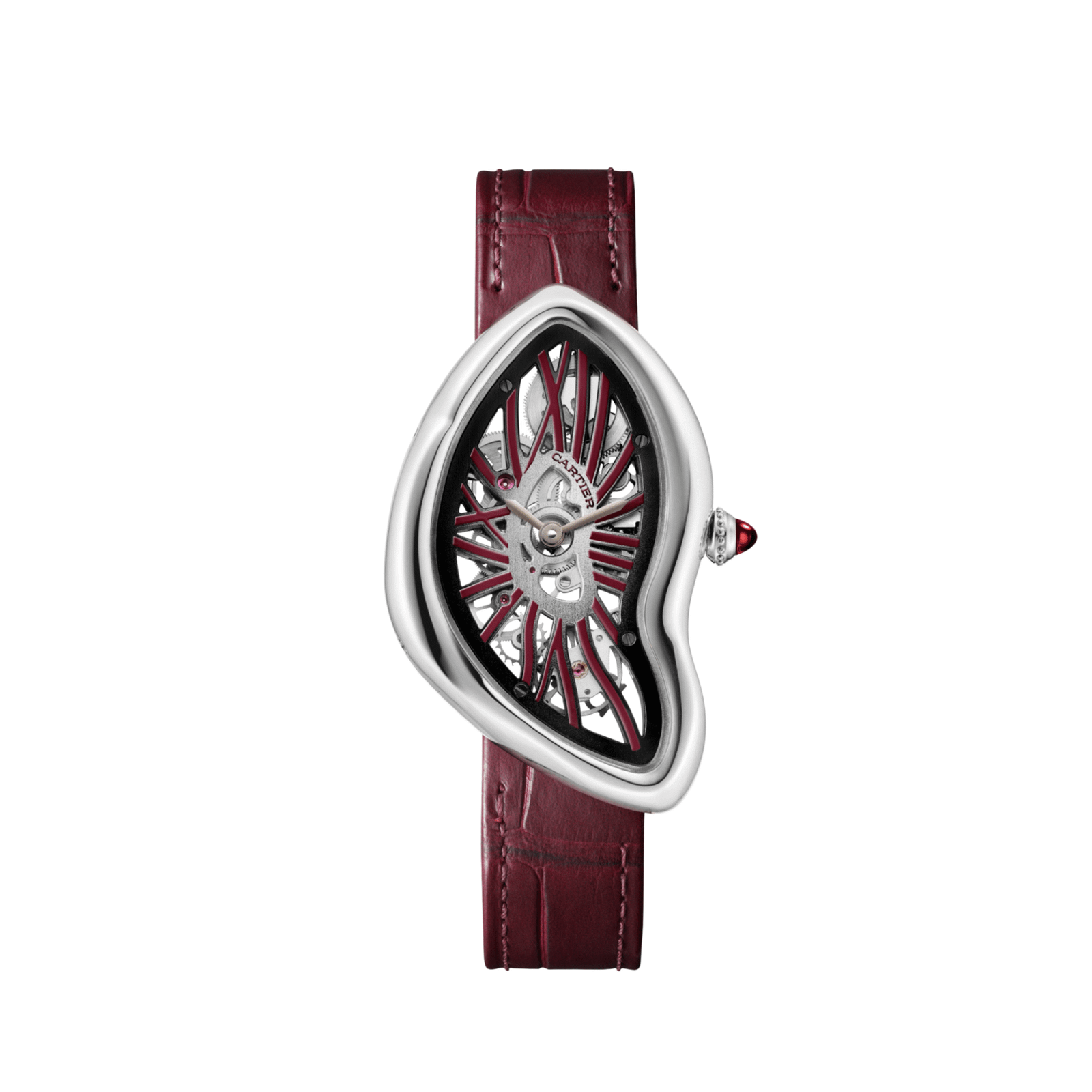 Cartier Crash WHCH0008 Platinum Skeleton