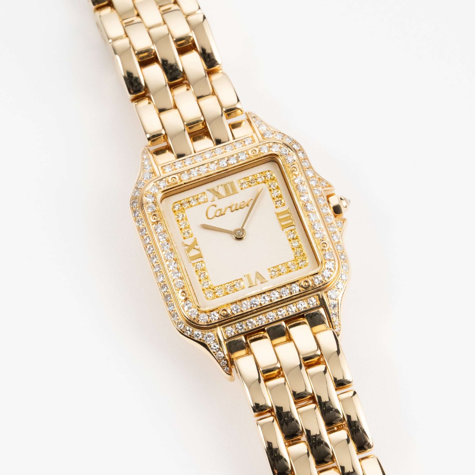 Cartier Panthère 88369 Yellow Gold Diamond-Set Dial Bezel Lugs Quartz - Image 5