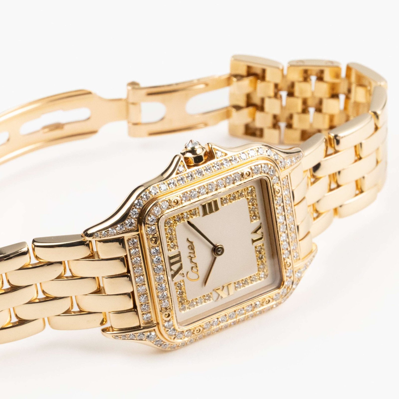 Cartier Panthère 88369 Yellow Gold Diamond-Set Dial Bezel Lugs Quartz - Image 6