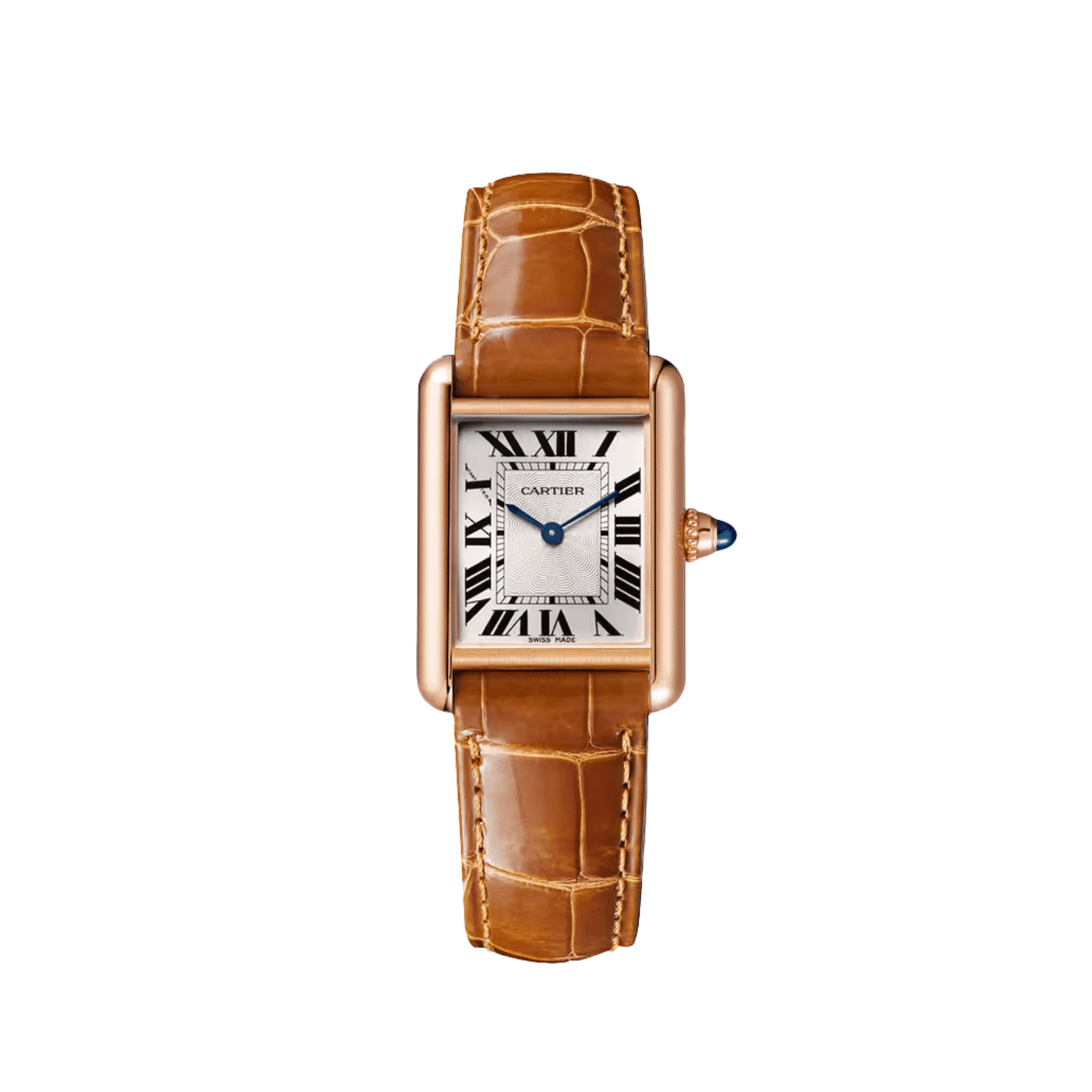 Cartier Tank Louis Small WGTA0010 Rose Gold Silver Dial
