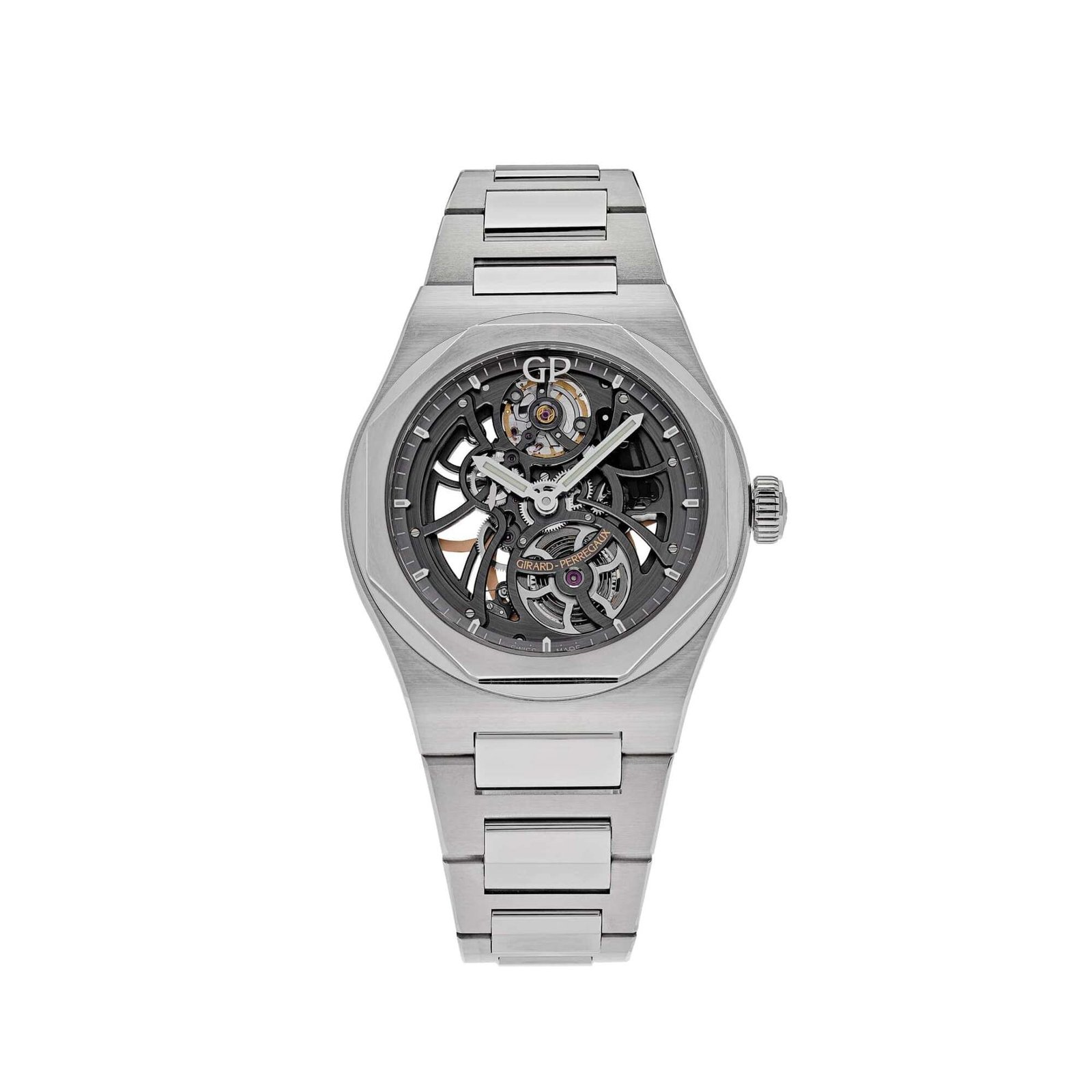 Girard Perregaux Laureato Skeleton 81015-11-001-11A Stainless Steel