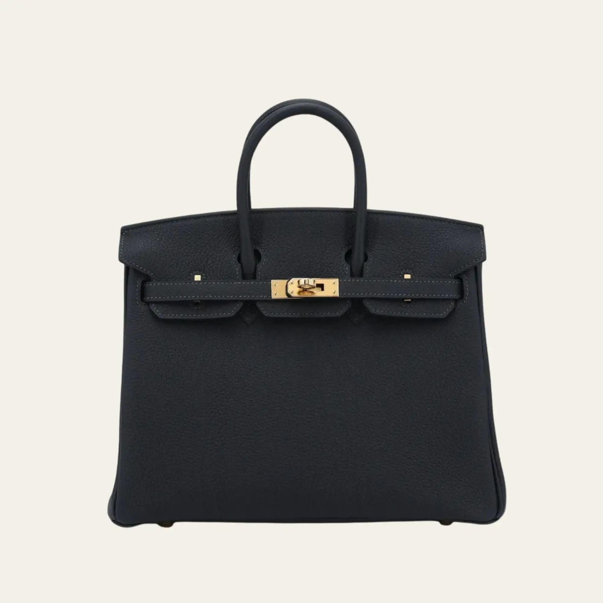 Hermès Caban Birkin 25 Togo Gold Hardware