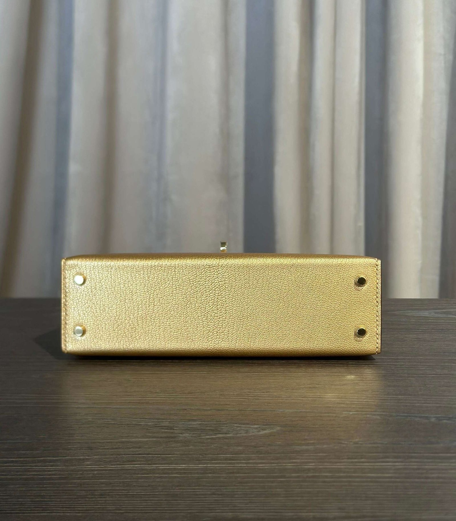 Hermès Dore Mini Kelly Sellier 20 Chevre Chamkilight Permabrass Hardware - Image 7