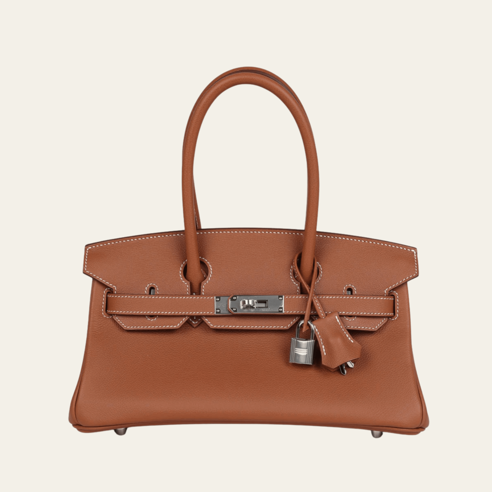 Hermès Gold Shoulder Birkin Light 29 Evercolor Palladium Hardware