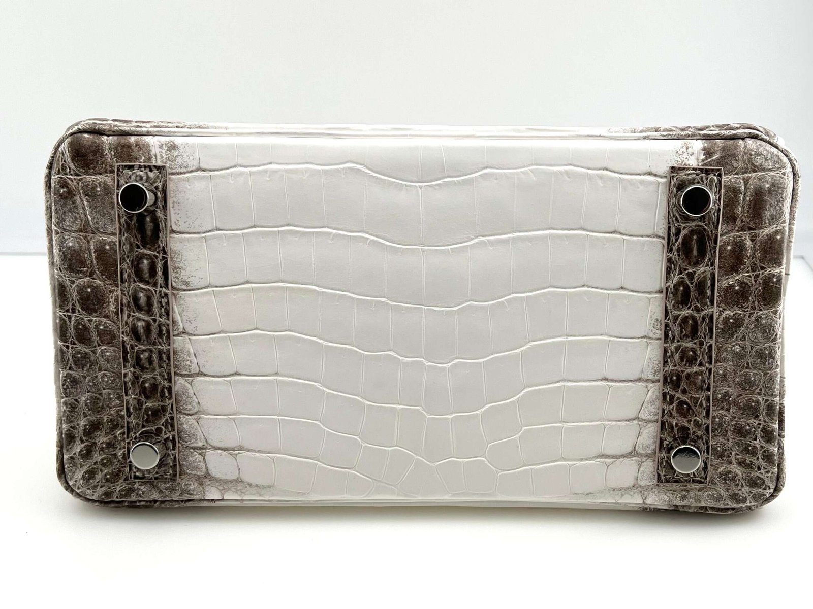 Hermès Himalaya Birkin 25 Niloticus Crocodile Diamond Encrusted Palladium Hardware - Image 7