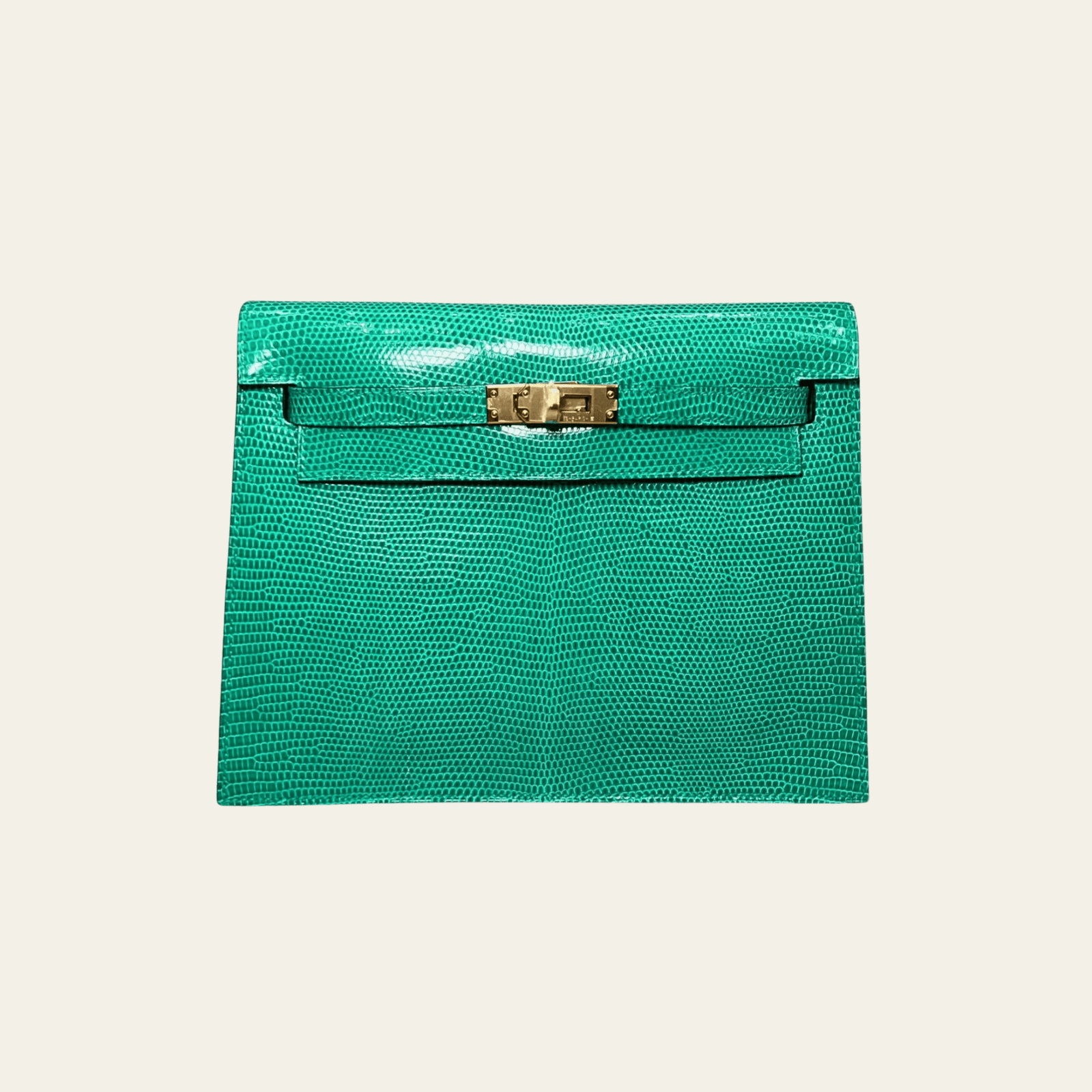 Hermès Menthe Kelly Danse Niloticus Lizard Gold Hardware