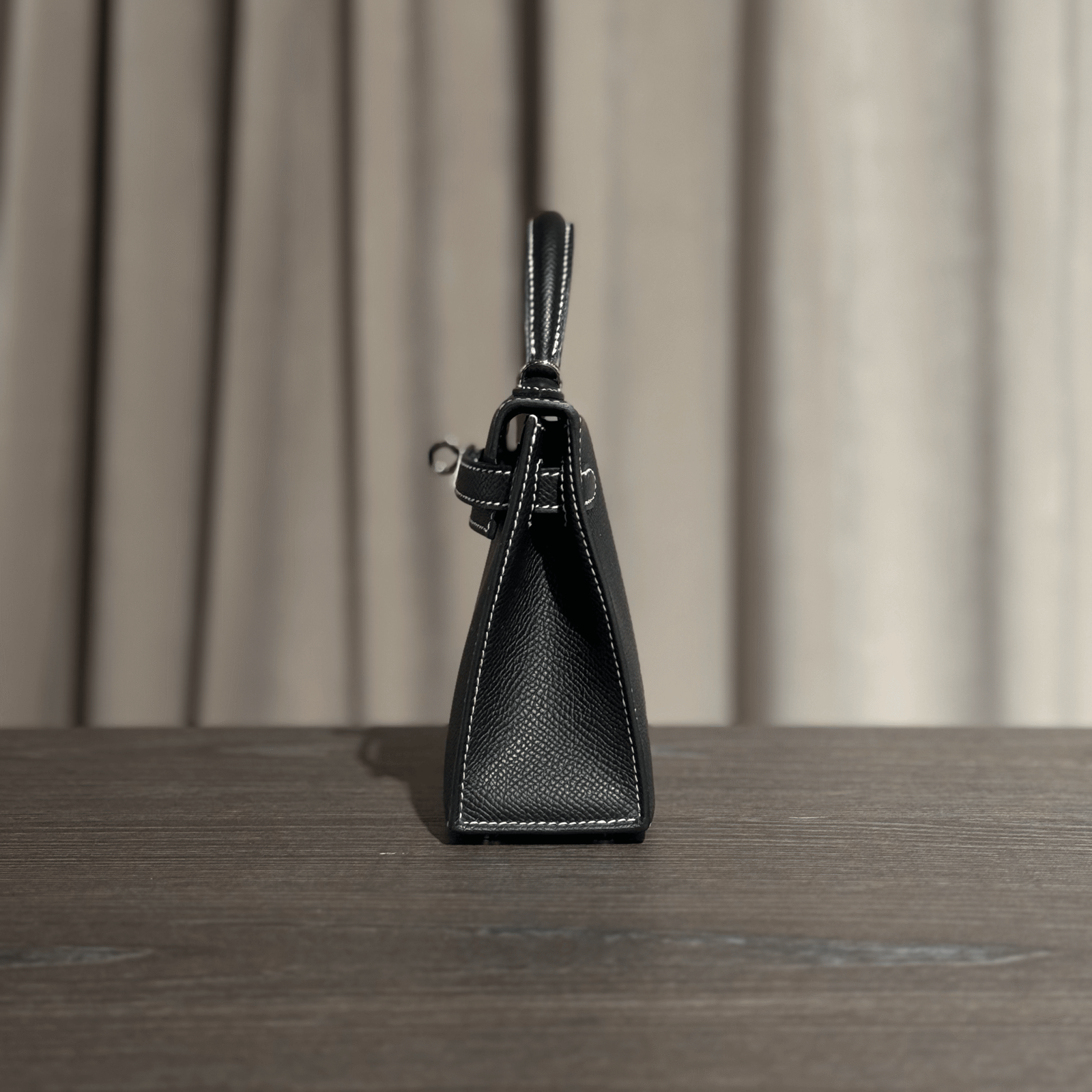 Hermès Noir Mini Kelly Sellier 20 Verso Palladium Hardware HSS - Image 6