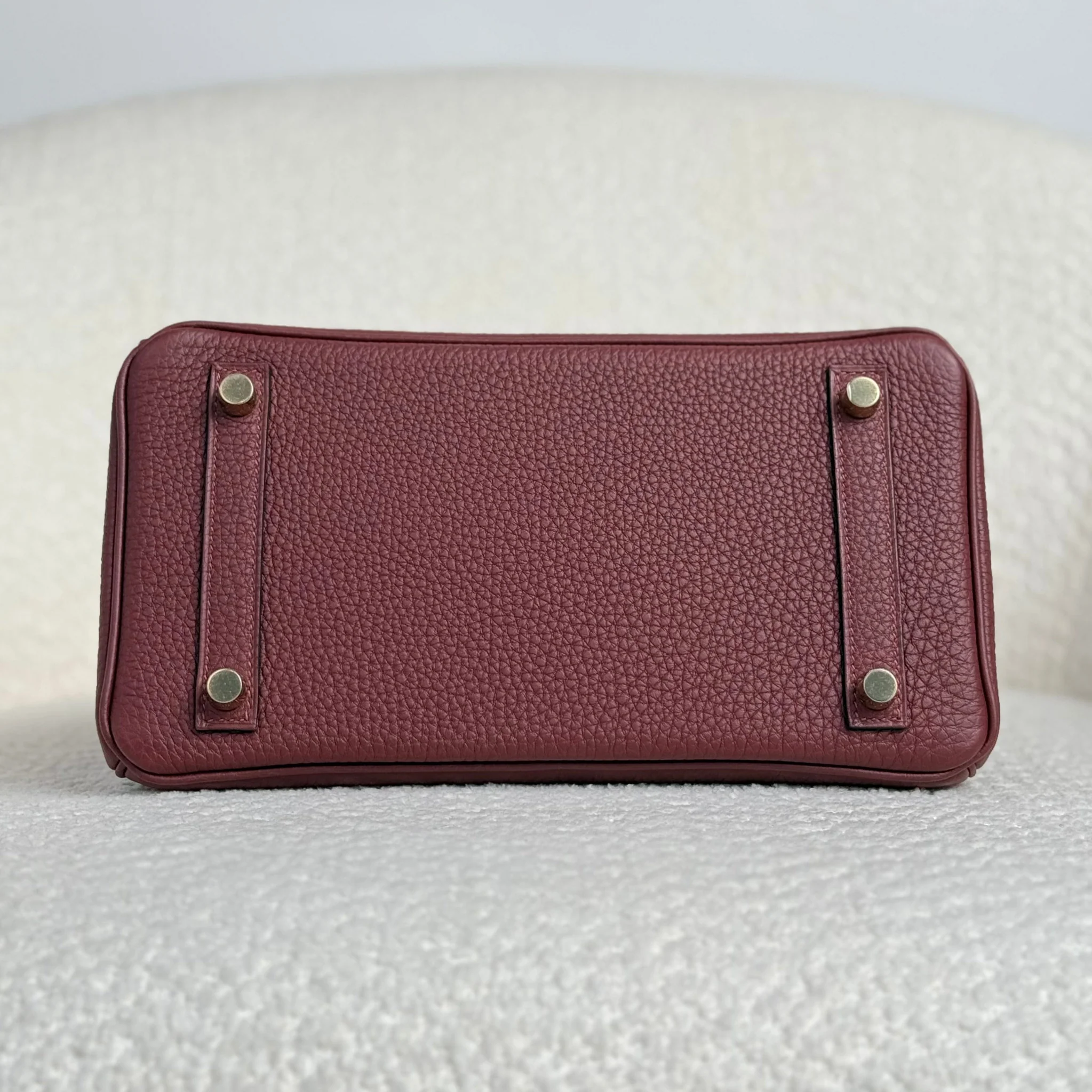 Hermès Rouge H Birkin 25 Togo Gold Hardware - Image 7