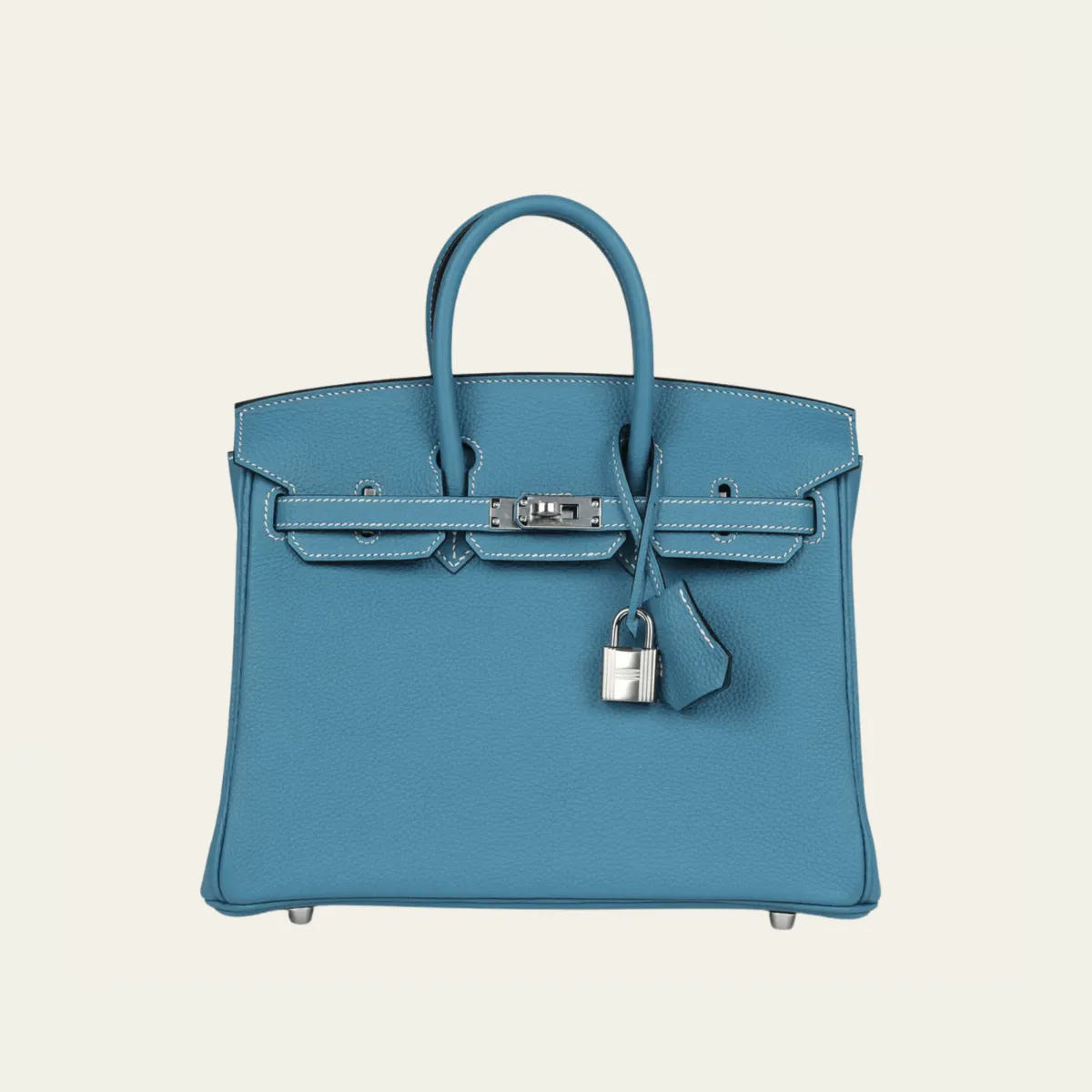 Hermès Bleu Jean Birkin 25 Togo Palladium Hardware