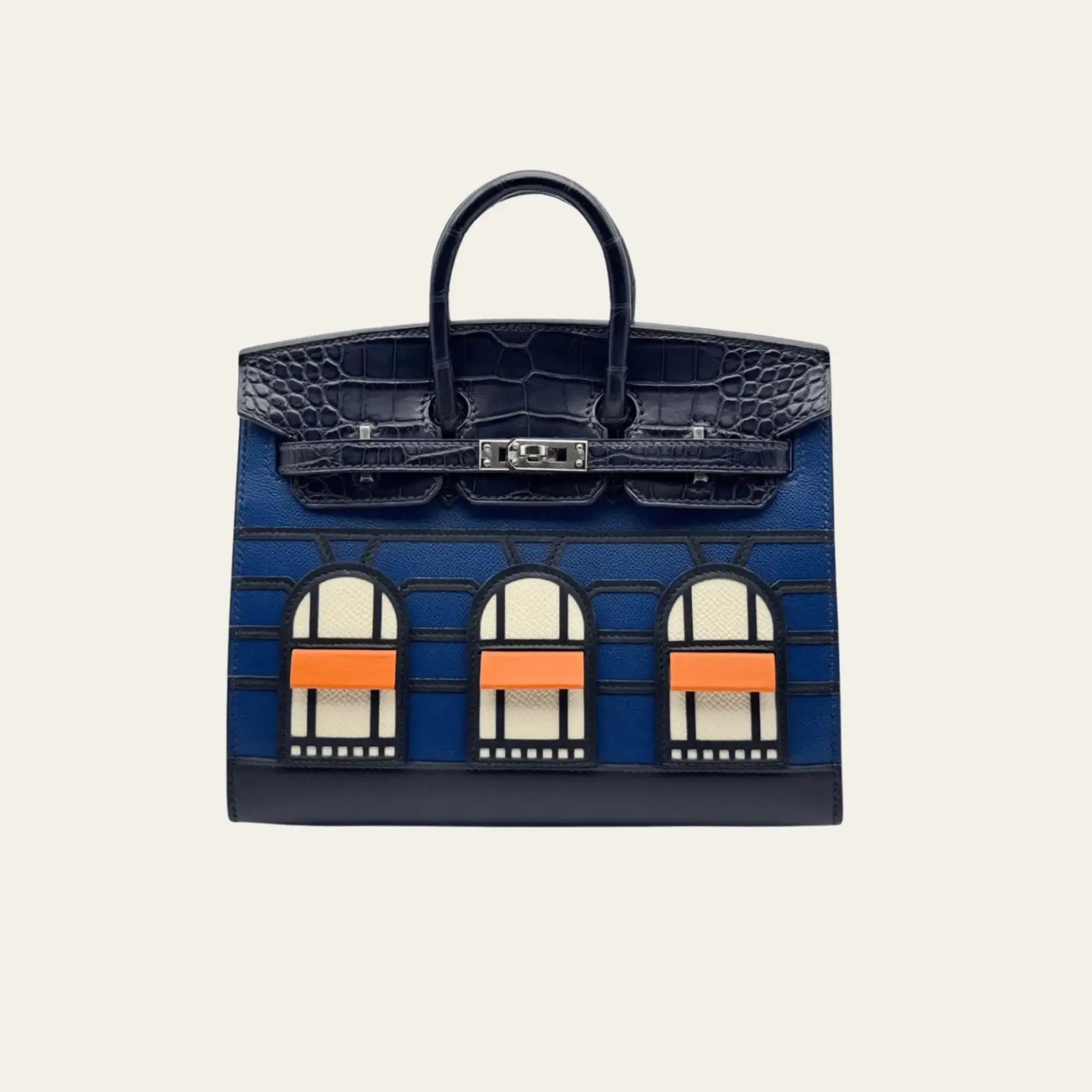 Hermès "Night" Faubourg Birkin Sellier 20 Bleu Marine Matte Alligator Palladium Hardware Limited Edition