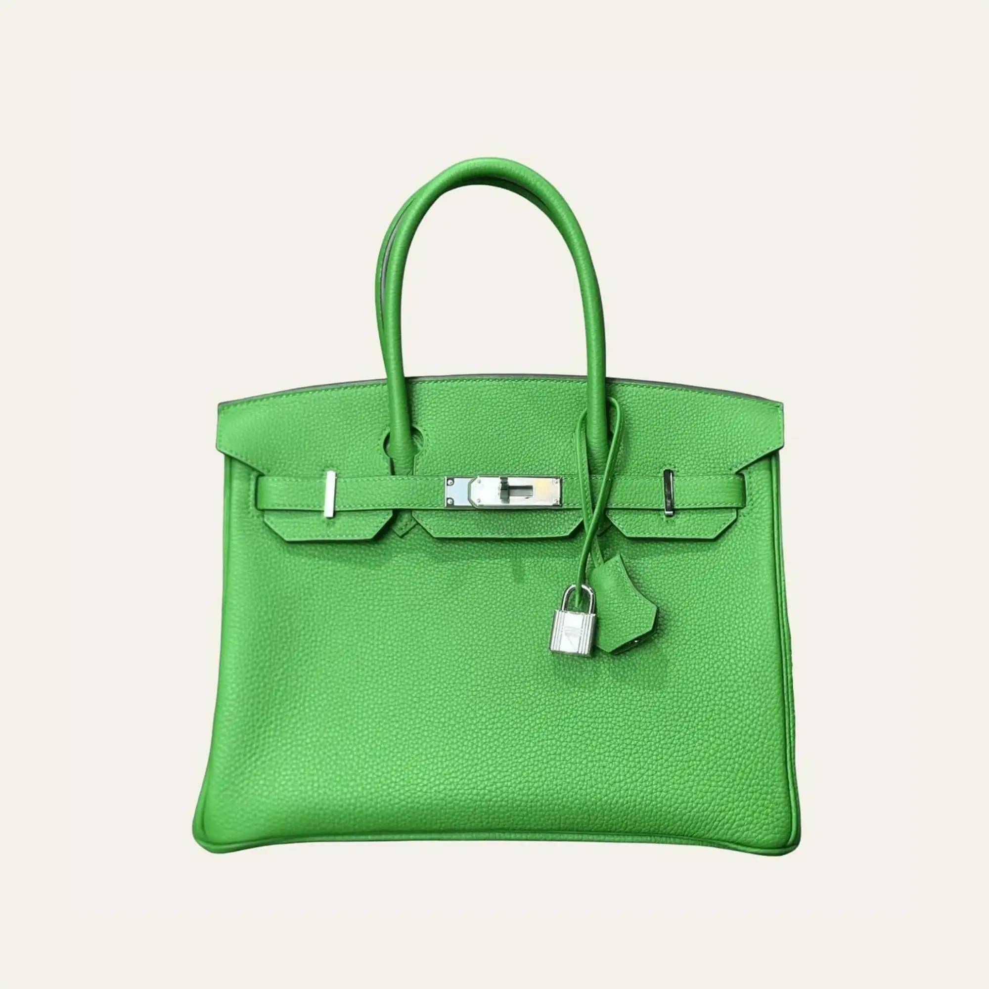 Hermès Vert Yucca Birkin 30 Togo Palladium Hardware