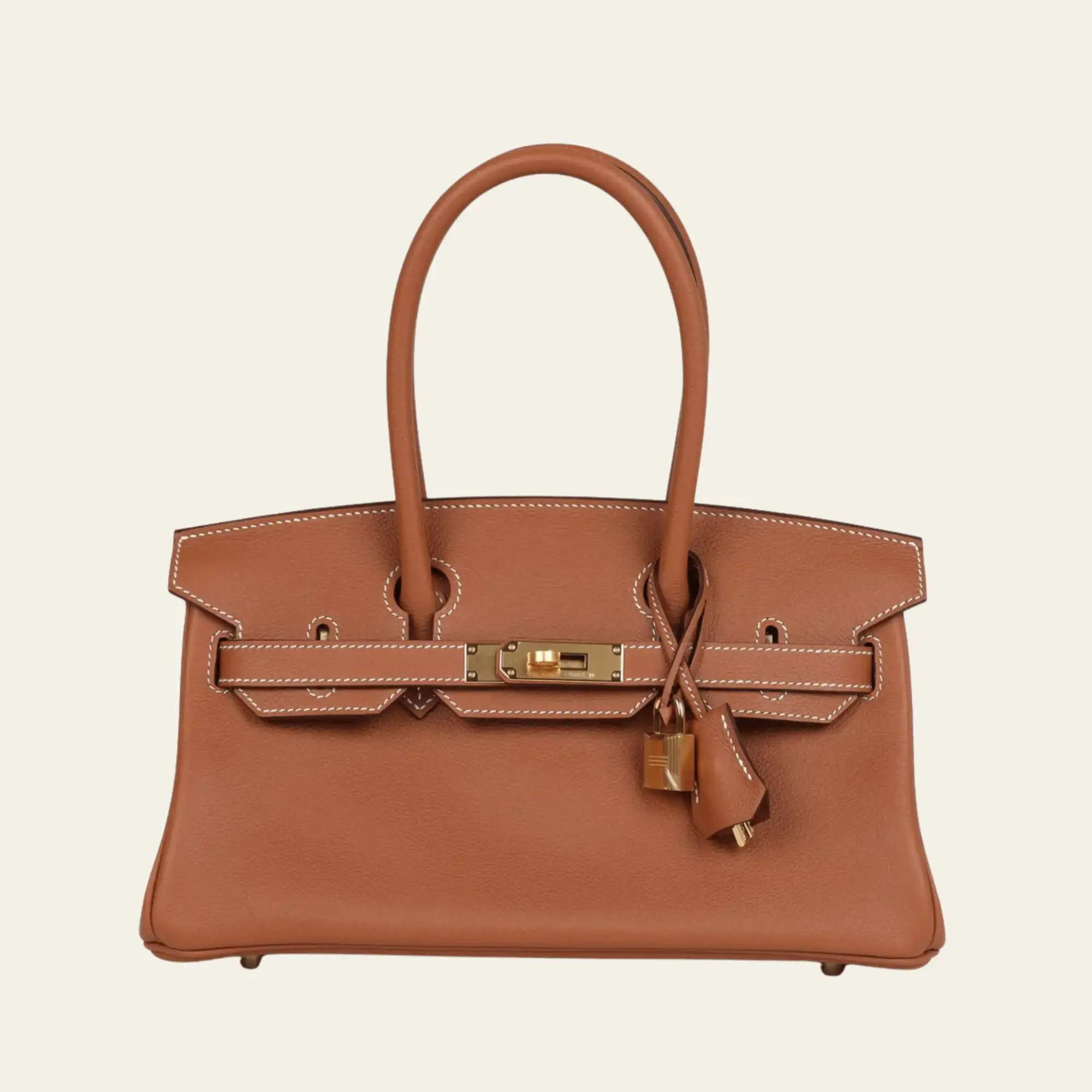 Hermès Gold Shoulder Birkin Light 29 Evercolor Gold Hardware