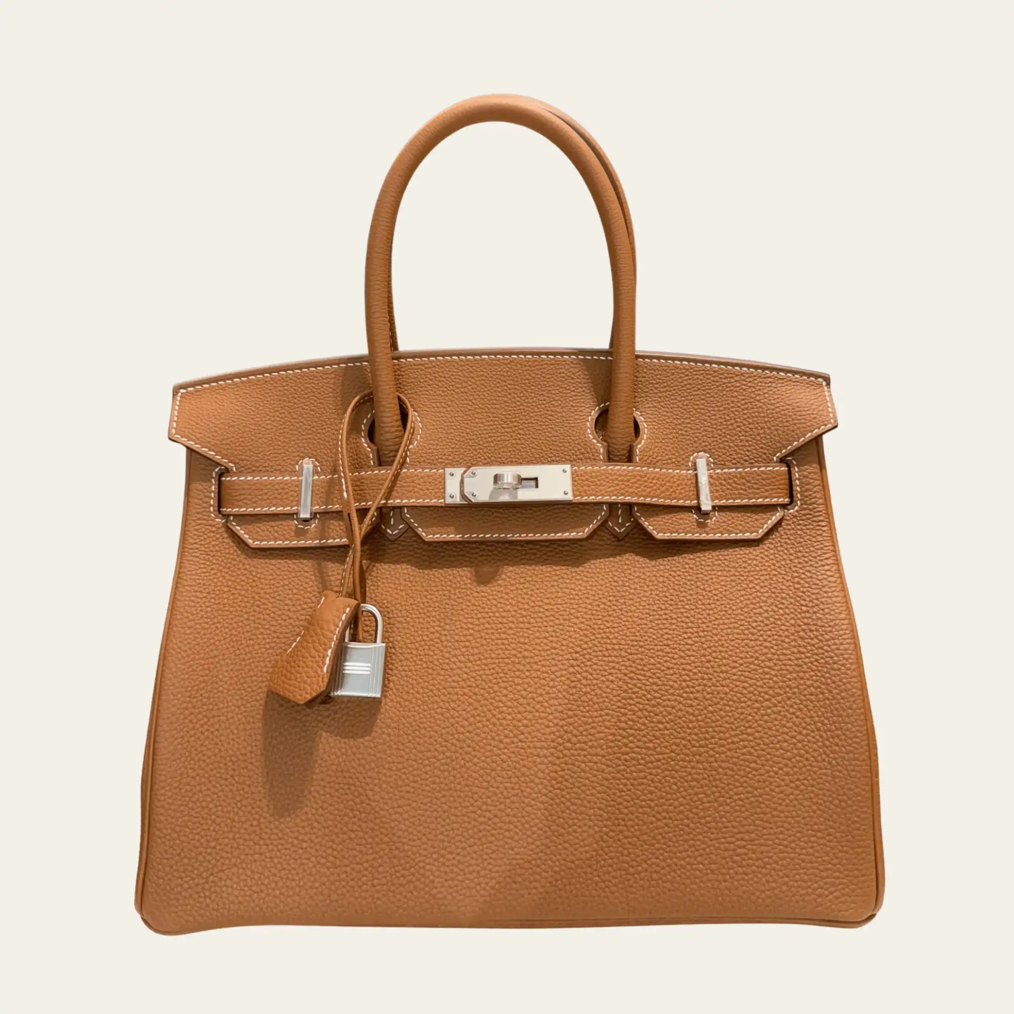 Hermès Gold Birkin 30 Togo Brushed Palladium Hardware