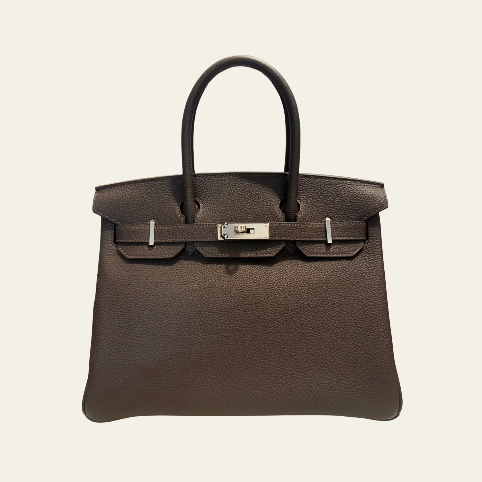 Hermès Bai-Brun Birkin 30 Togo Palladium Hardware