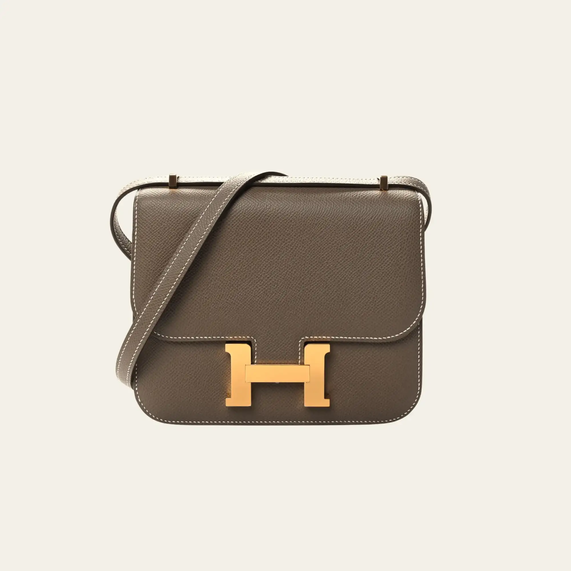 Hermès Constance III 18 Mini Etoupe Epsom Gold Hardware