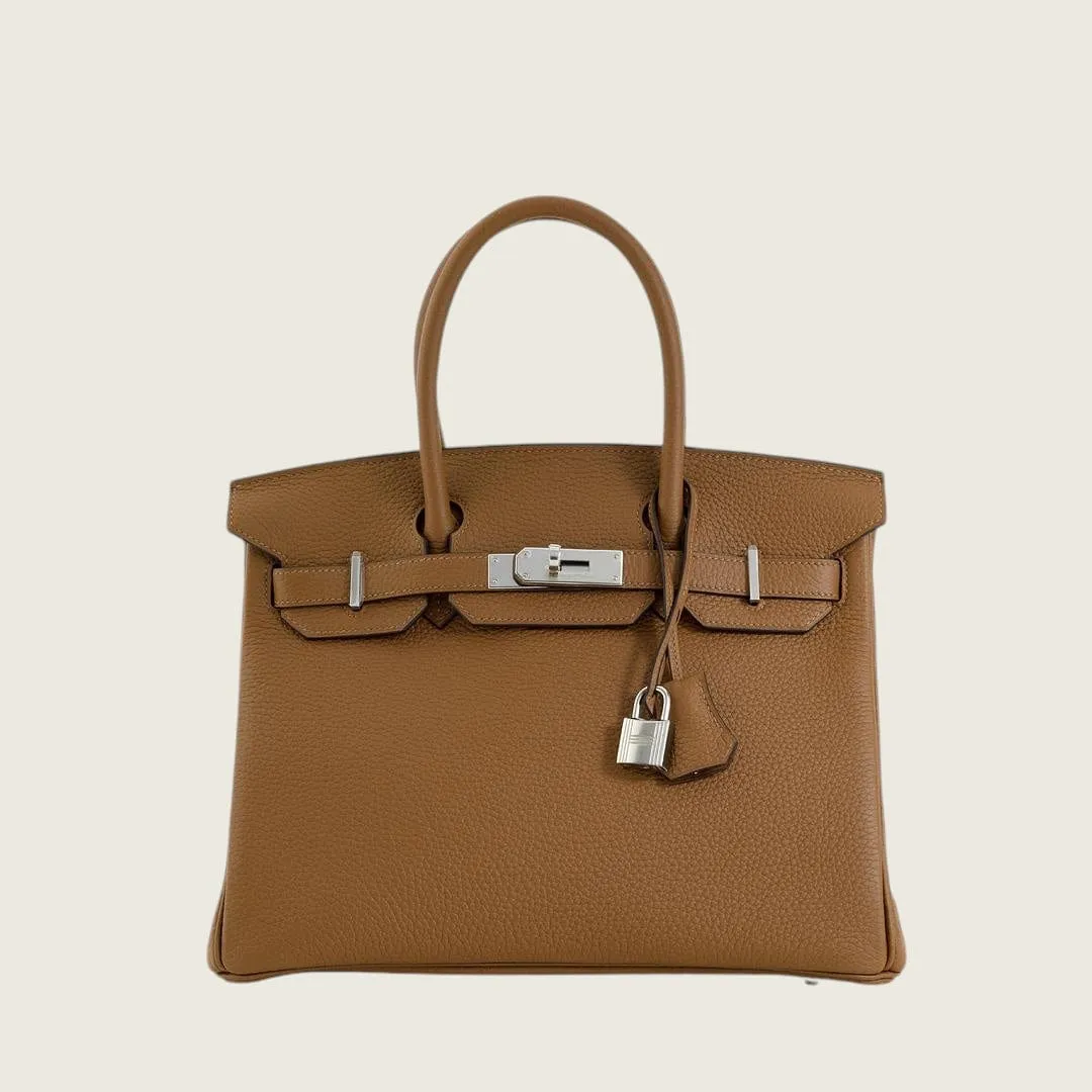 Hermès Alezan Birkin 30 Togo Palladium Hardware