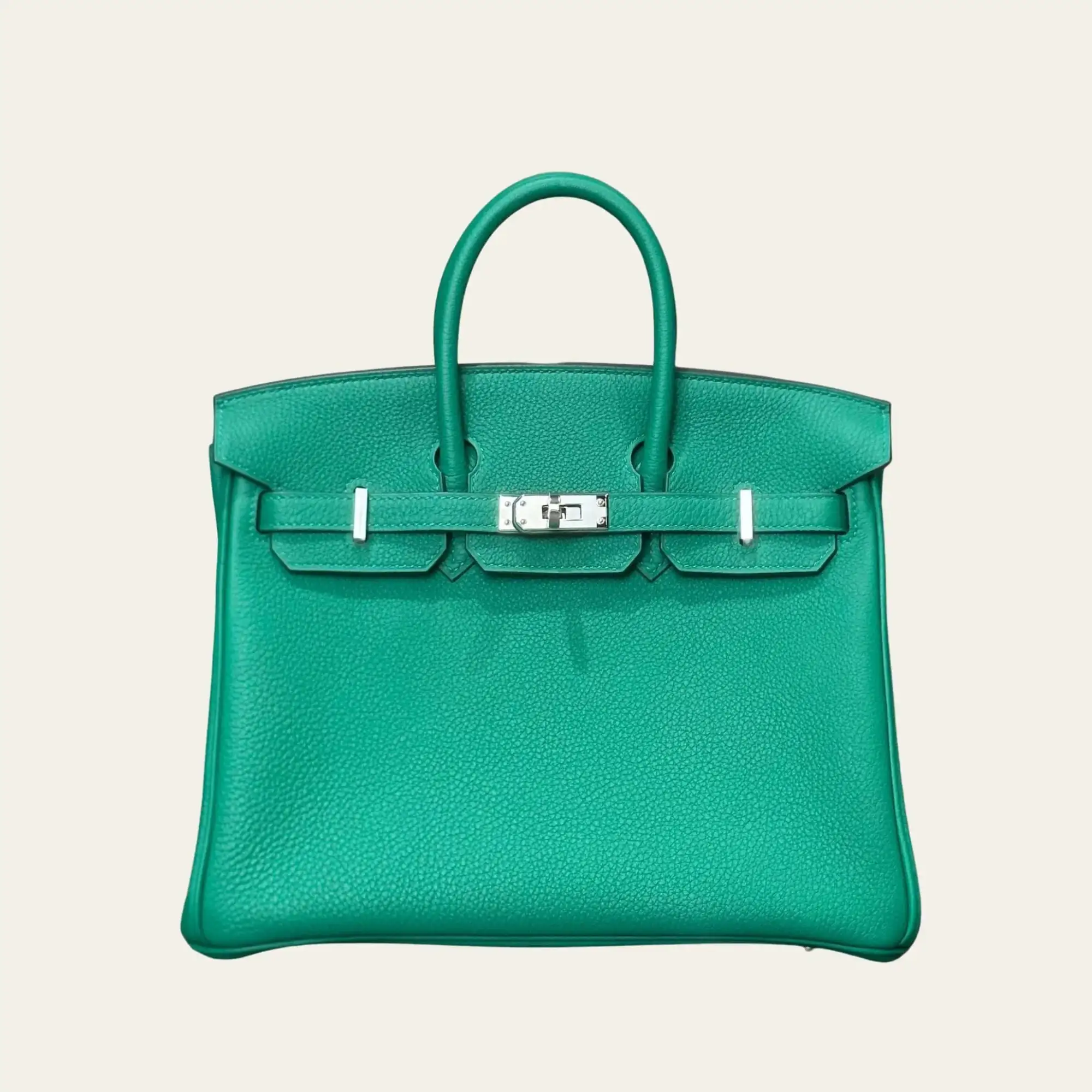 Hermès Vert Vertigo Birkin 25 Togo Palladium Hardware