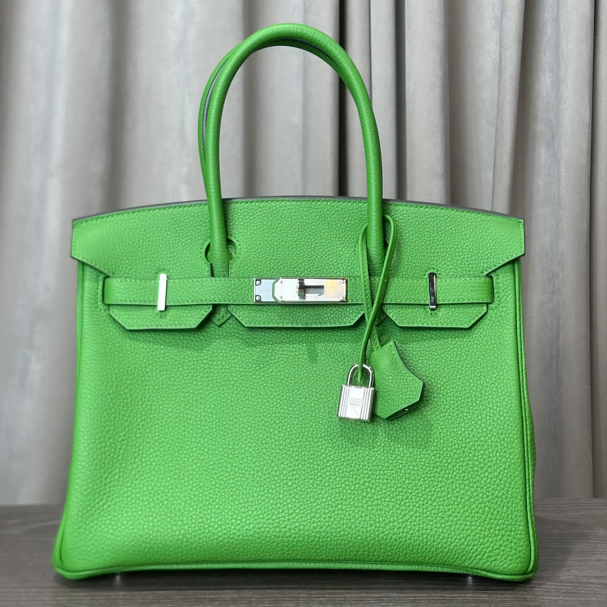 Hermès Vert Yucca Birkin 30 Togo Palladium Hardware - Image 2