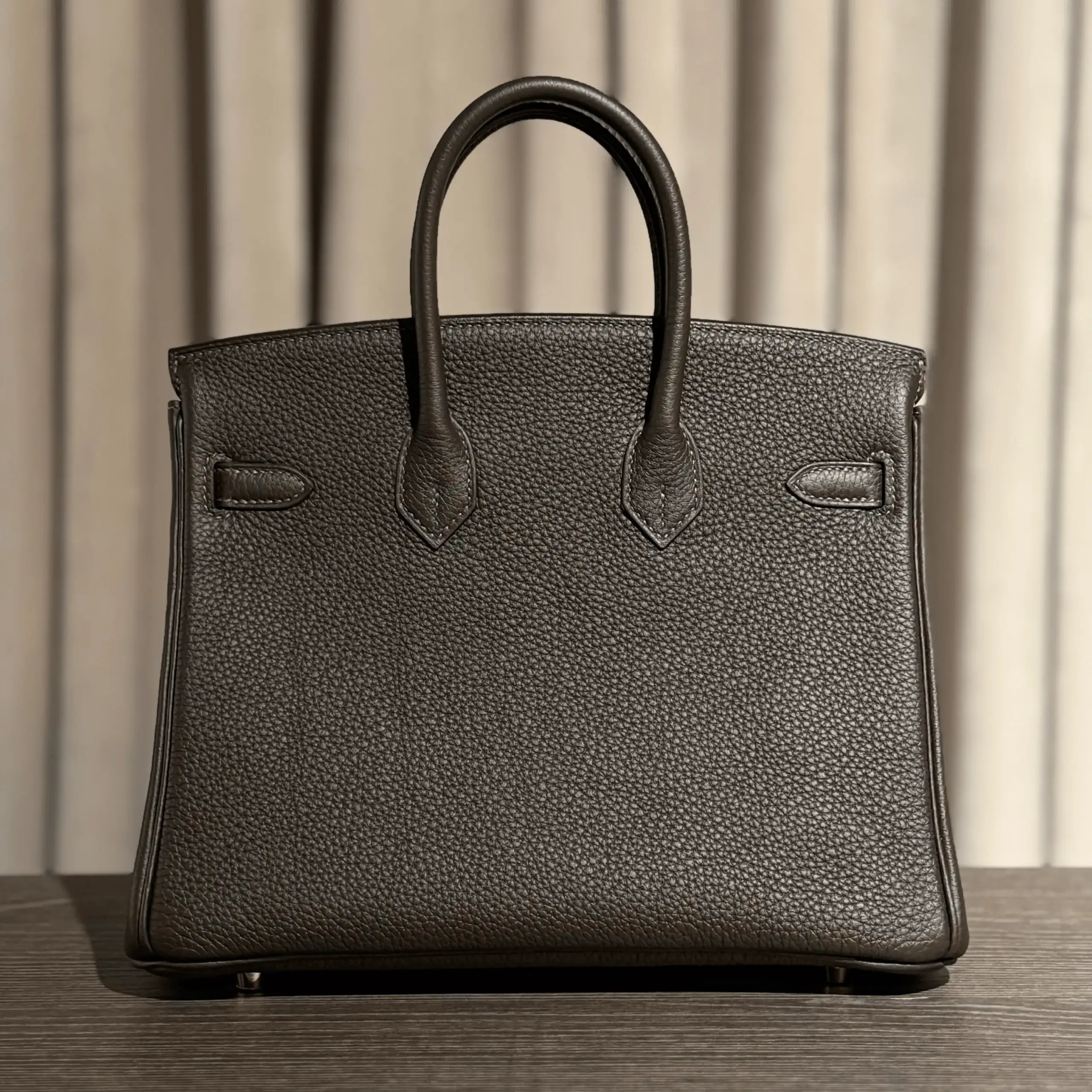 Hermès Bai-Brun Birkin 25 Togo Permabrass Hardware - Image 3