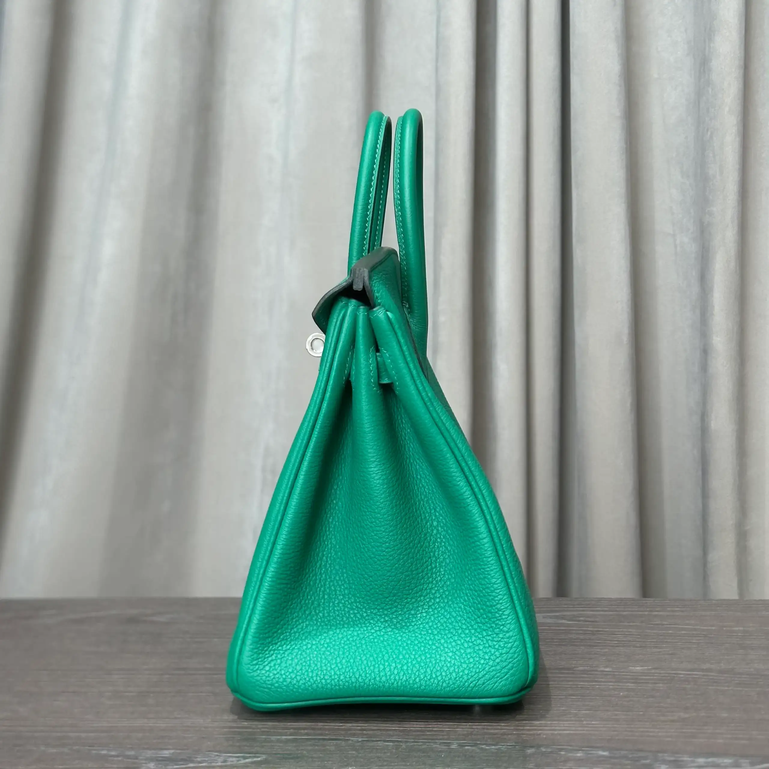 Hermès Vert Vertigo Birkin 25 Togo Palladium Hardware - Image 4