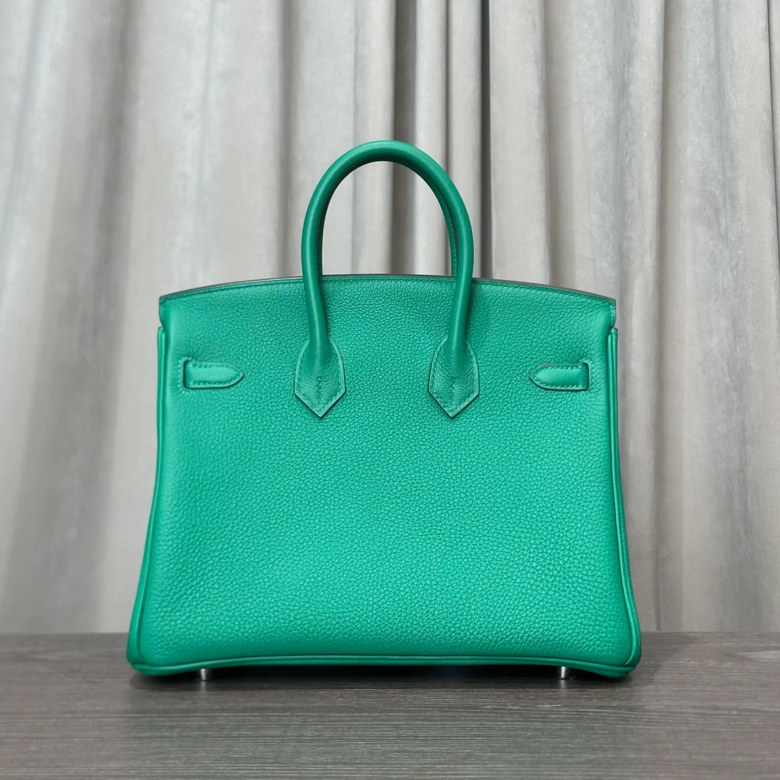 Hermès Vert Vertigo Birkin 25 Togo Palladium Hardware - Image 5
