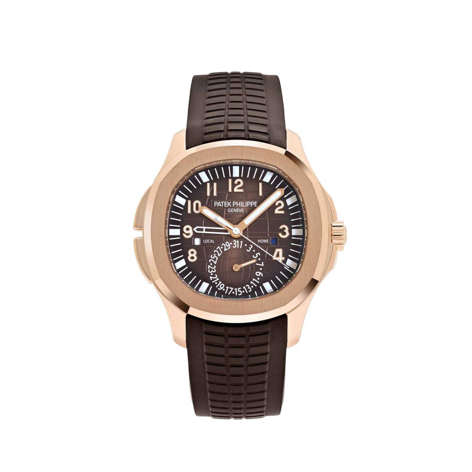 Patek Philippe Aquanaut 5164R-001 Travel Time Rose Gold Brown Dial (2023)