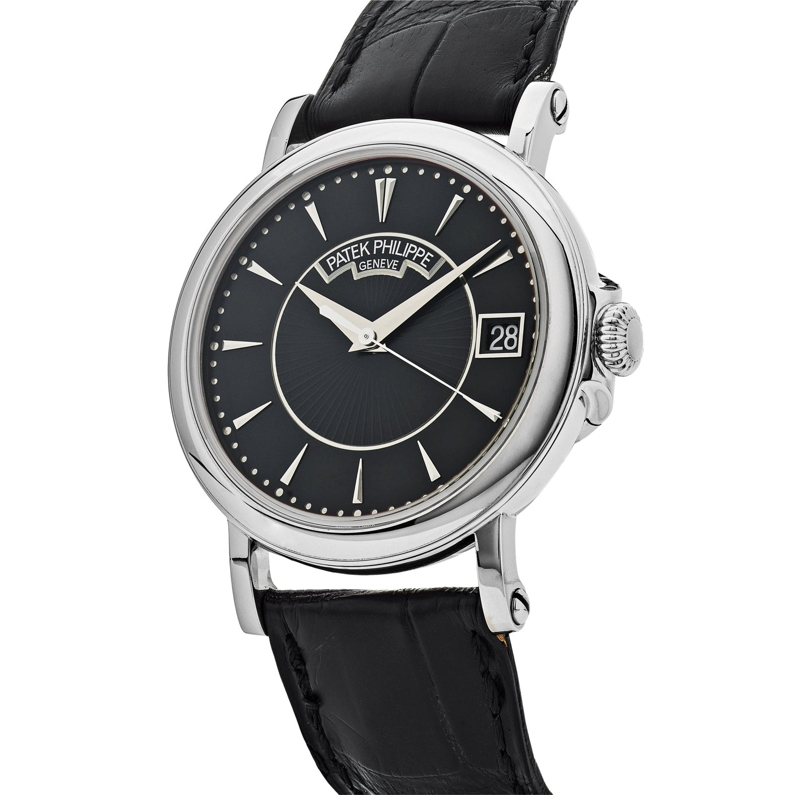 Patek Philippe Calatrava 5153G-001 Date White Gold Black Dial - Image 2