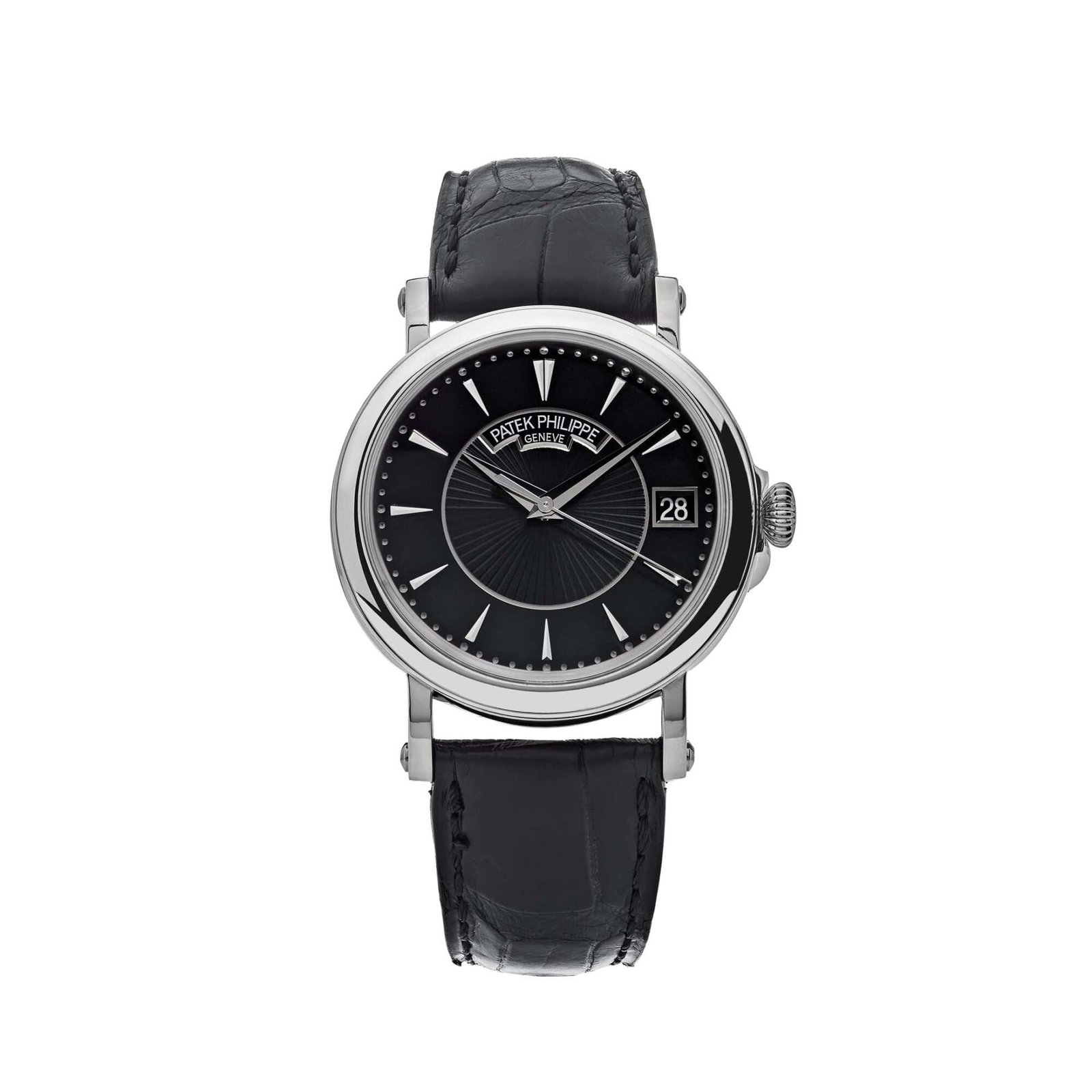 Patek Philippe Calatrava 5153G-001 Date White Gold Black Dial