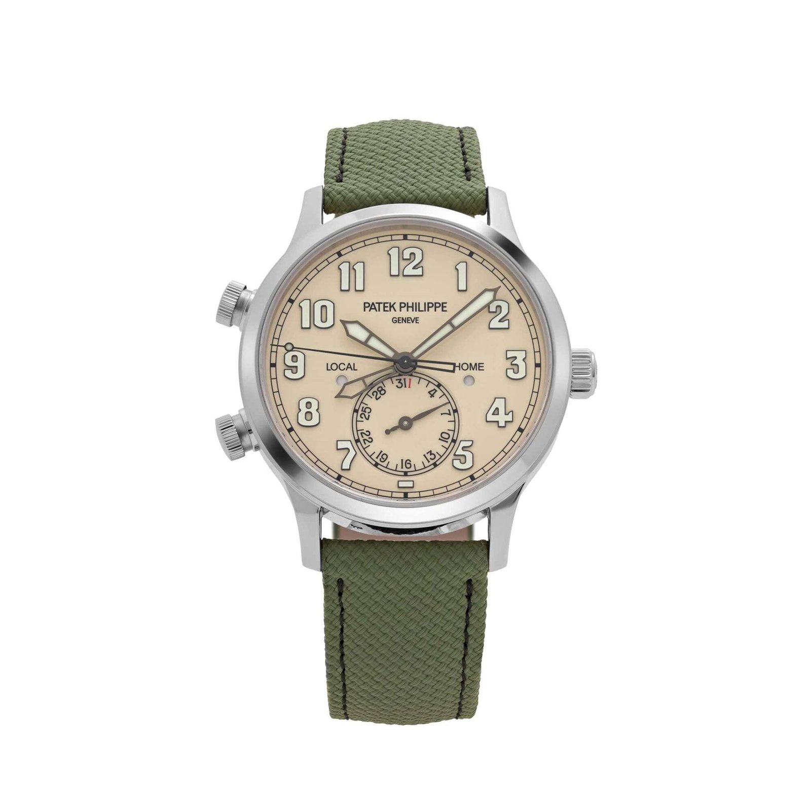 Patek Philippe Calatrava 5524G-010 'Pilot' Travel Time White Gold Ivory Dial (2025)