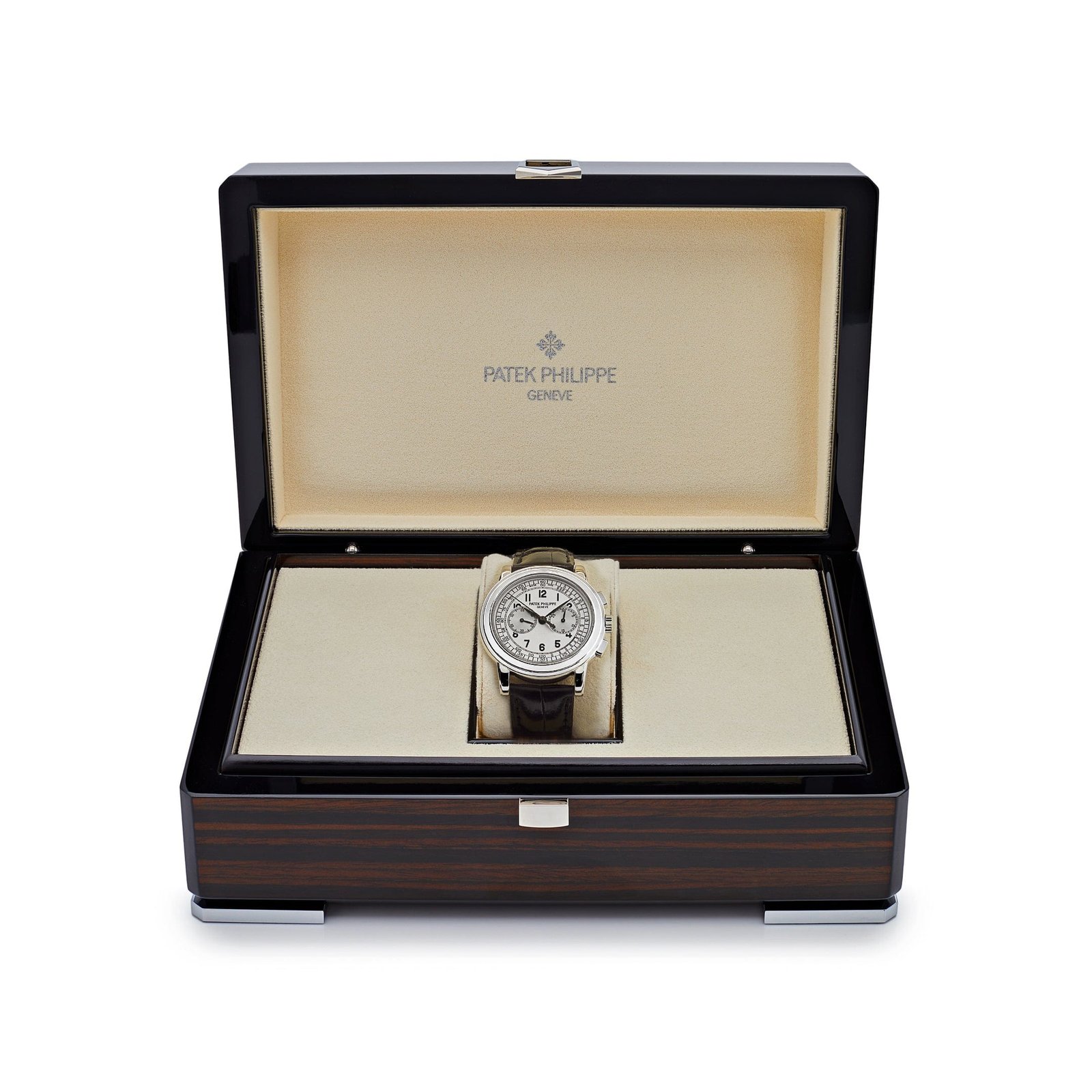 Patek Philippe Complications 5070G-001 Chronograph White Gold Silver Dial (2005) - Image 9