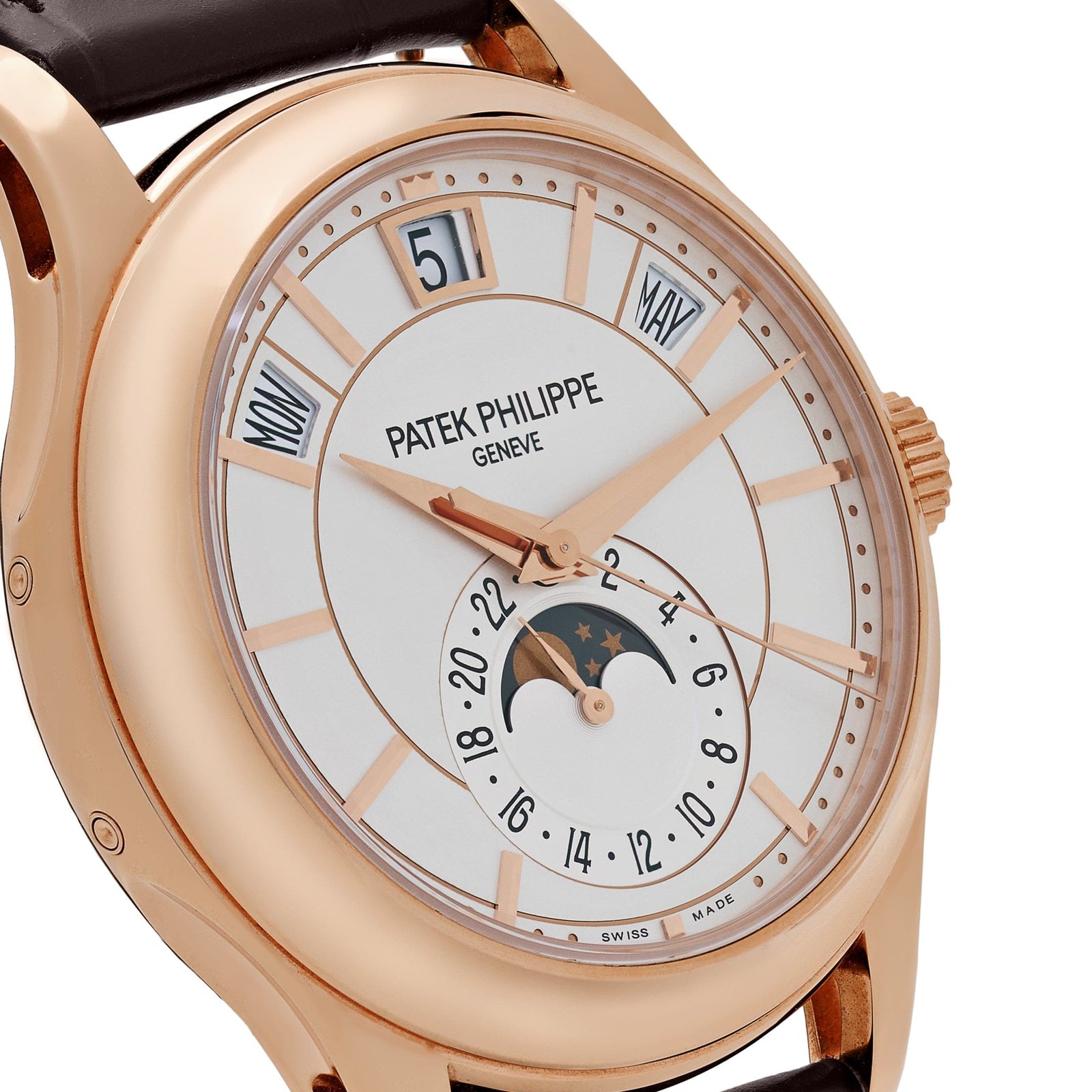 Patek Philippe Complications 5205R-001 Annual Calendar Rose Gold White Dial - Image 4