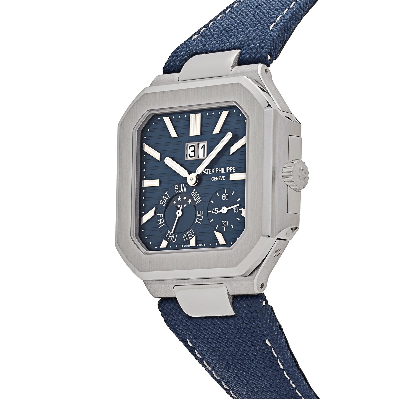 Patek Philippe Cubitus 5822P-001 Platinum Blue Dial Moon Phase (2024) - Image 5