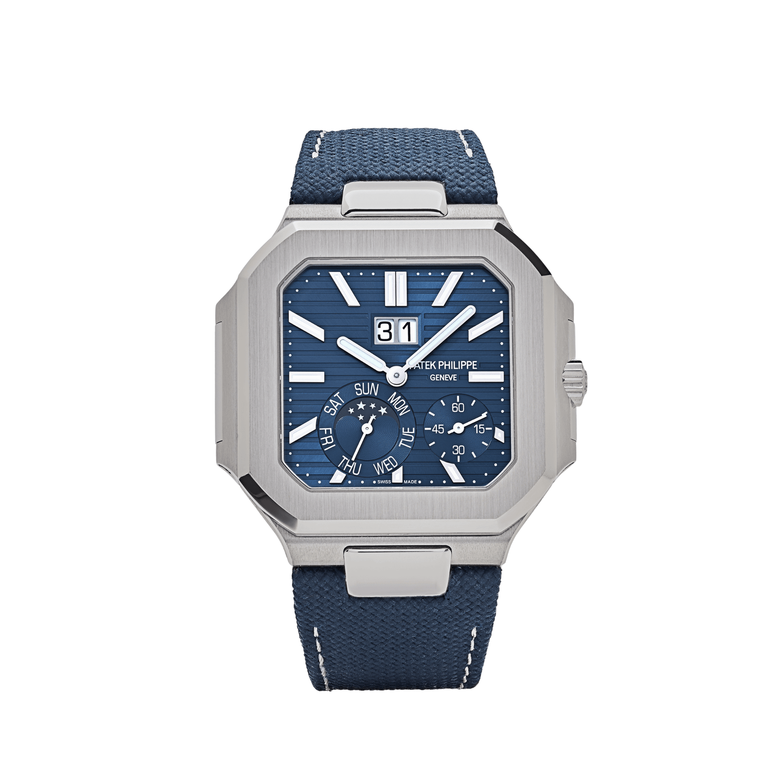 Patek Philippe Cubitus 5822P-001 Platinum Blue Dial Moon Phase (2024)