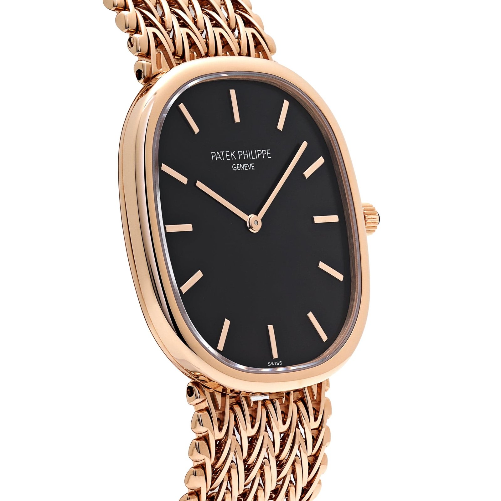 Patek Philippe Golden Ellipse 5738/1R-001 Rose Gold Black Dial - Image 4