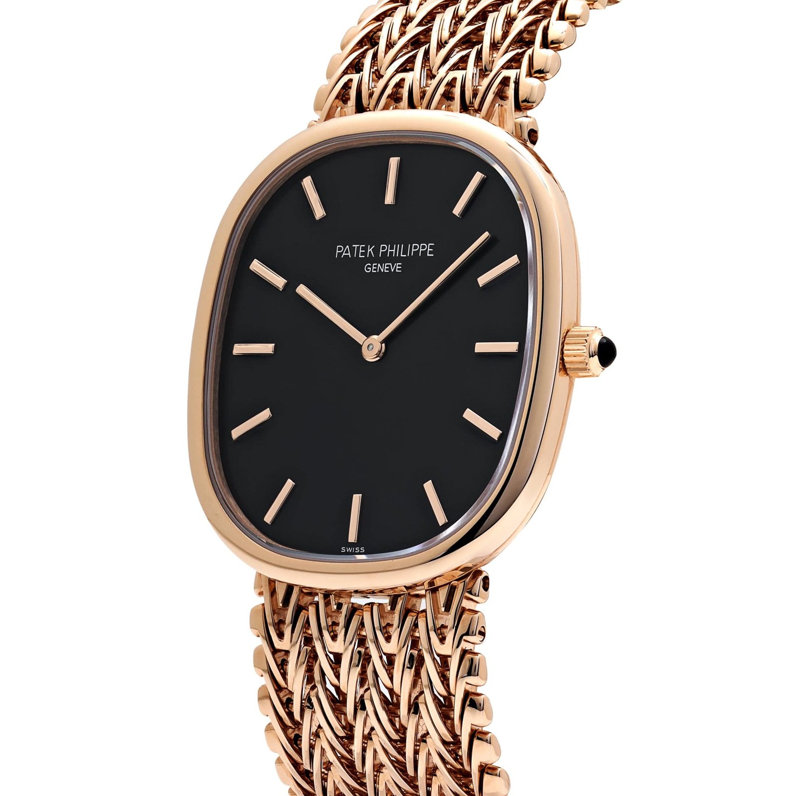 Patek Philippe Golden Ellipse 5738/1R-001 Rose Gold Black Dial - Image 3